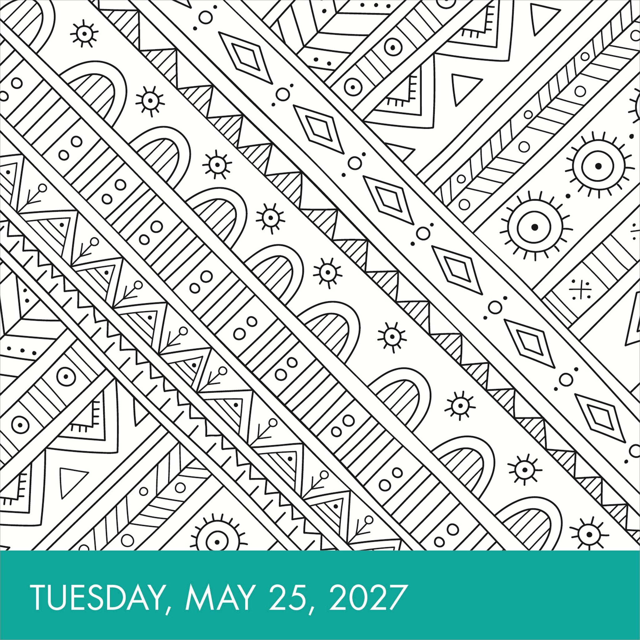 Calm Coloring 2027 Box Calendar - Online Only