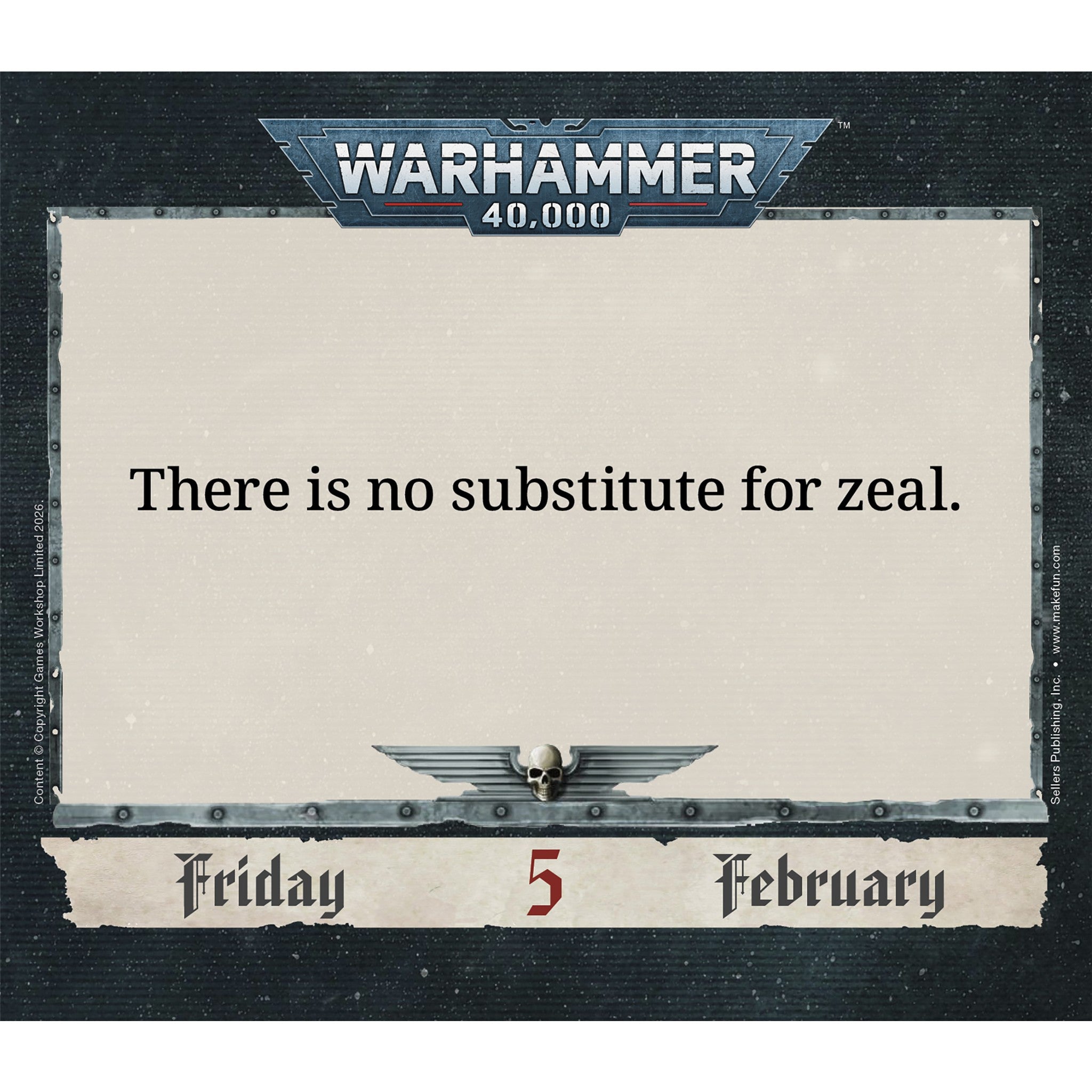Warhammer 40,000 2027 Box Calendar