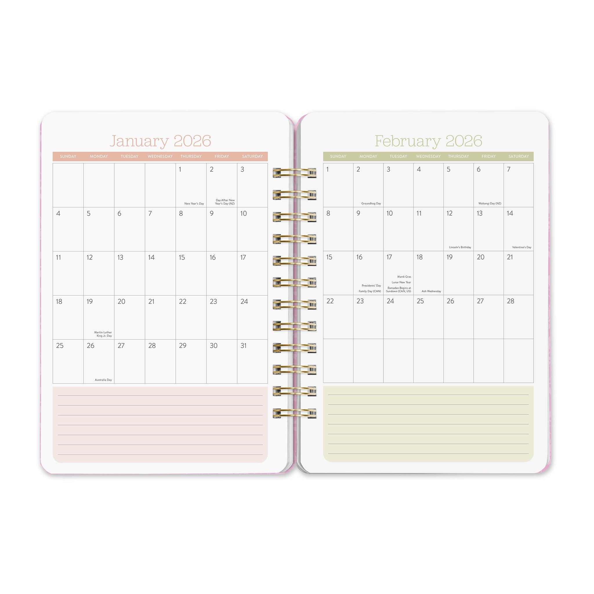 Bella Flora Do It All 2025-2026 Planner Calendar