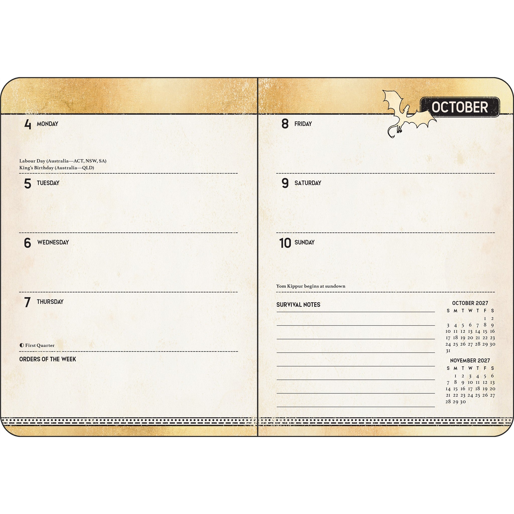 Fourth Wing 2027 Engagement Calendar