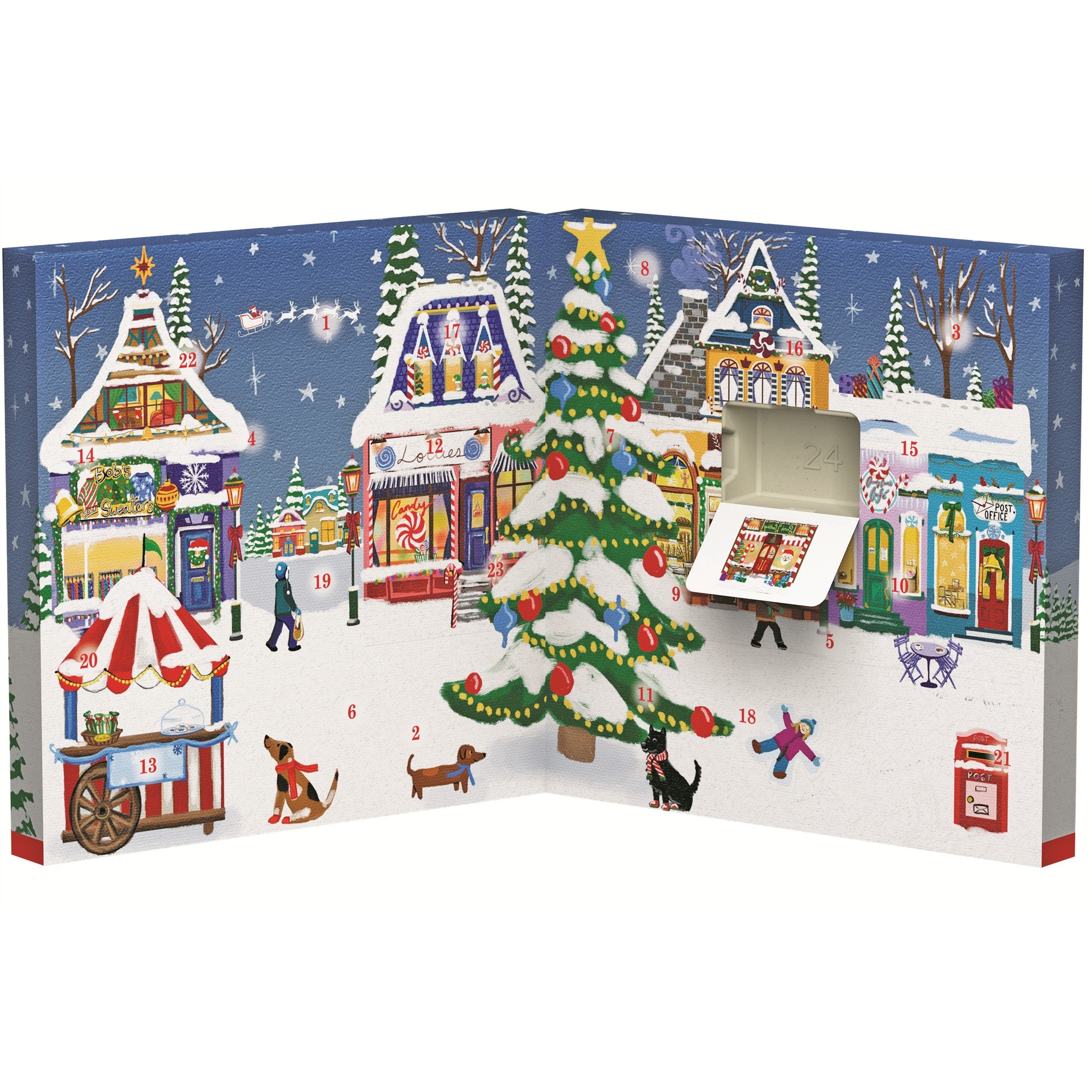 Calendrier de l'Avent Fête foraine de Noël - 24 mini puzzles de 50 pièces