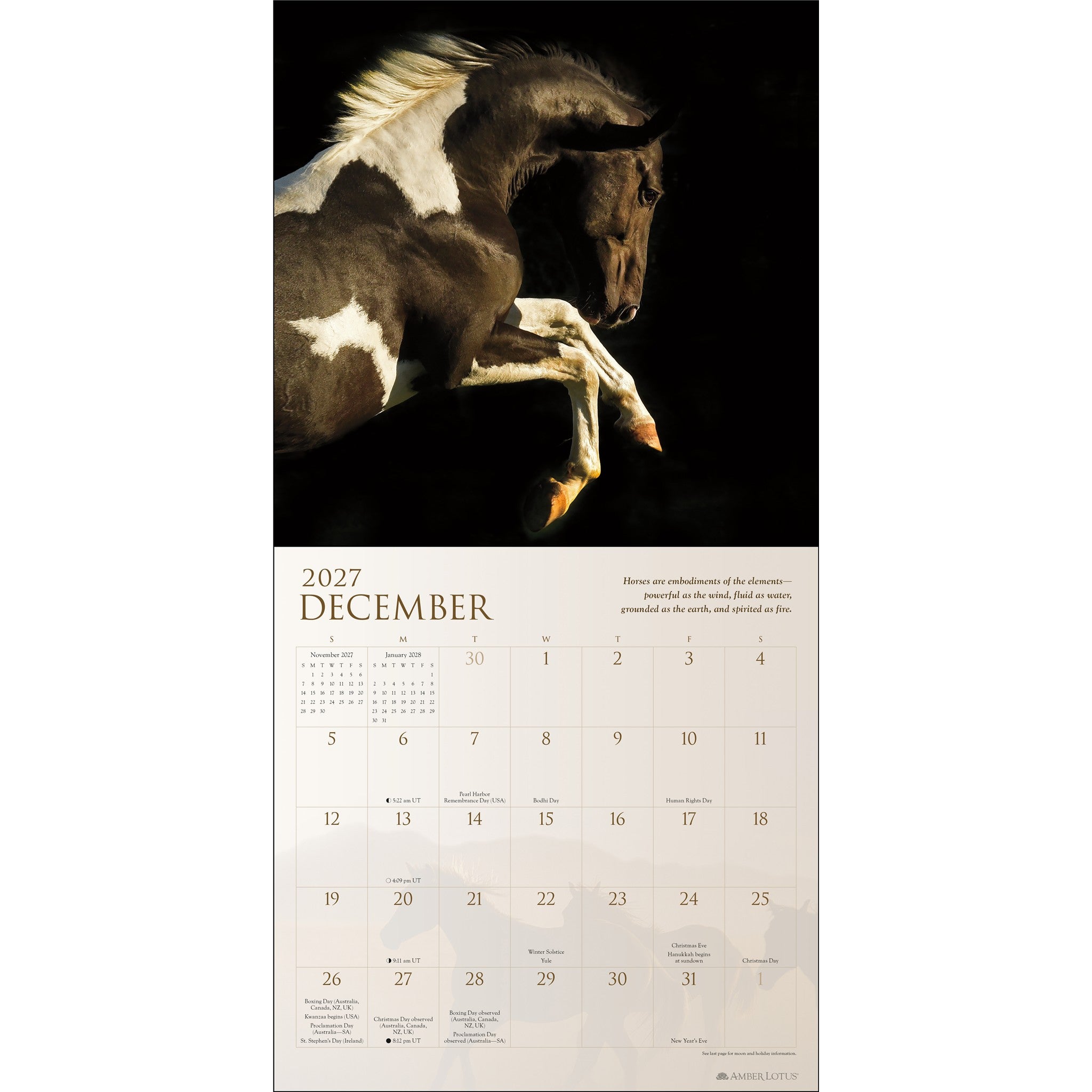 Spirit Horses 2027 Wall Calendar