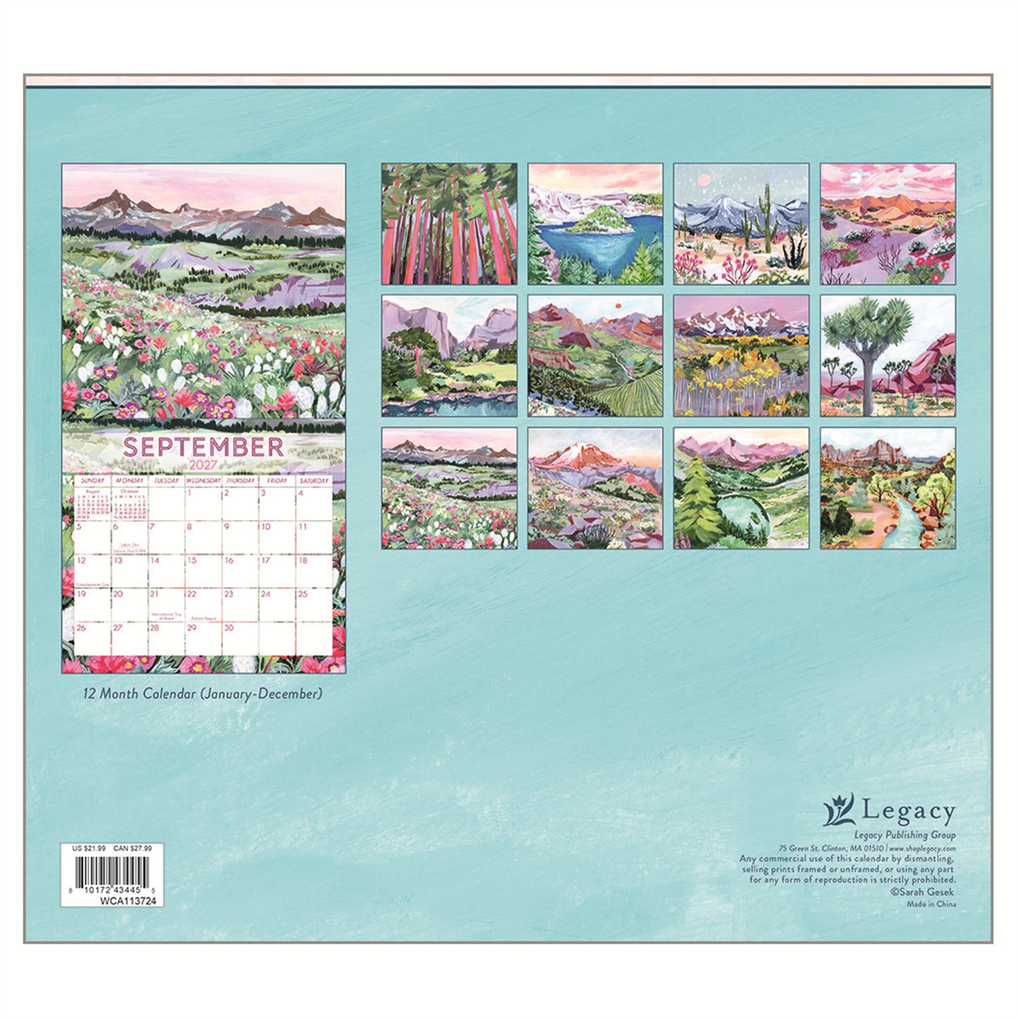 Explorer le calendrier mural 2027