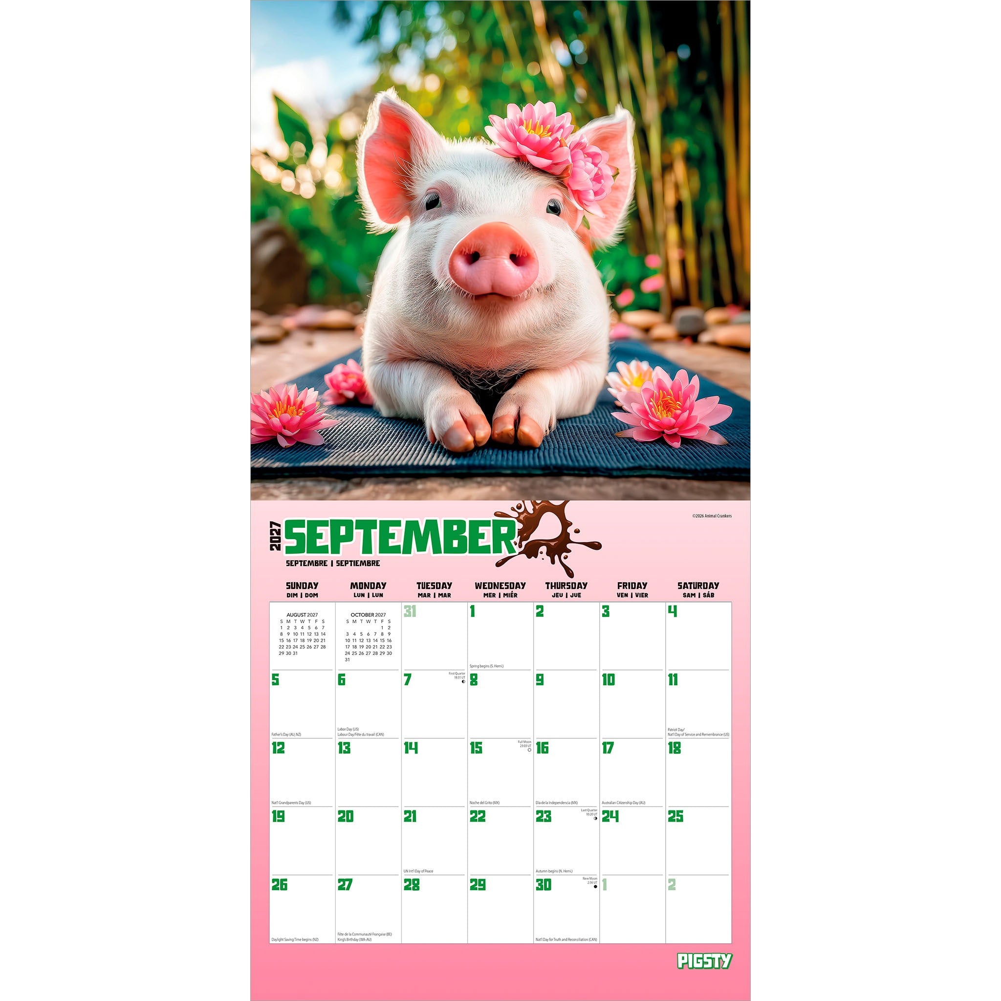 Pigsty 2027 Wall Calendar - Online Only