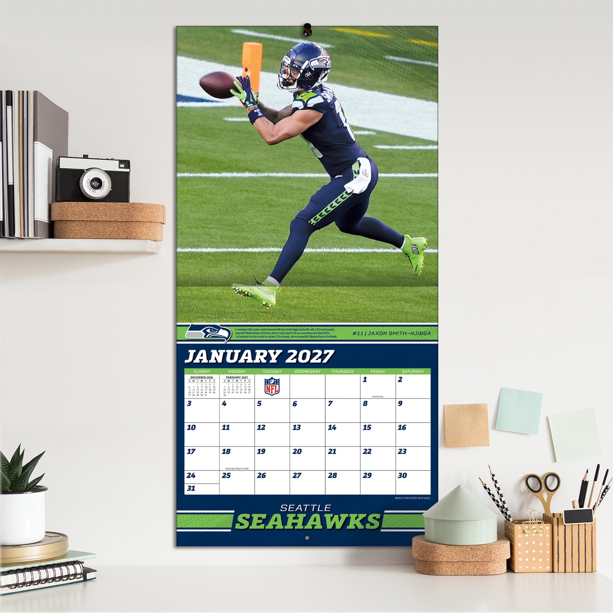 NFL Elite 2027 Wall Calendar