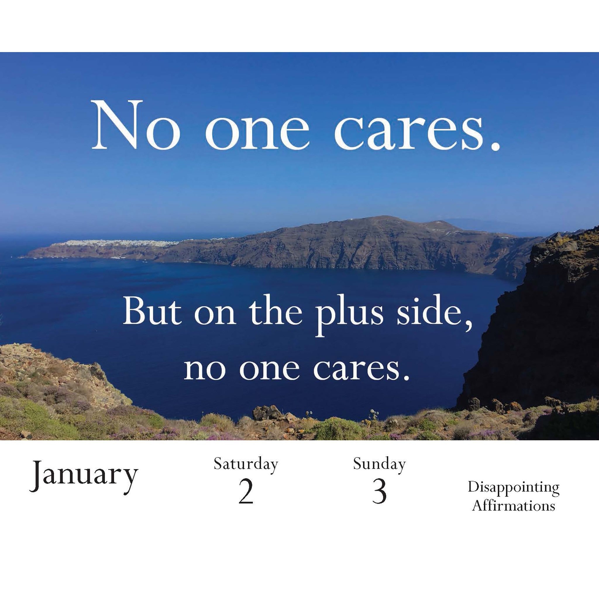 Disappointing Affirmations 2027 Box Calendar