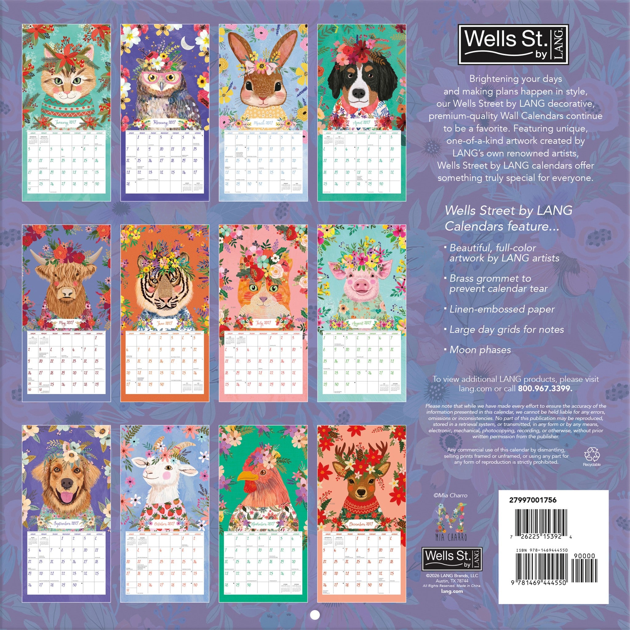Wild Whimsy 2027 Wall Calendar - Online Only