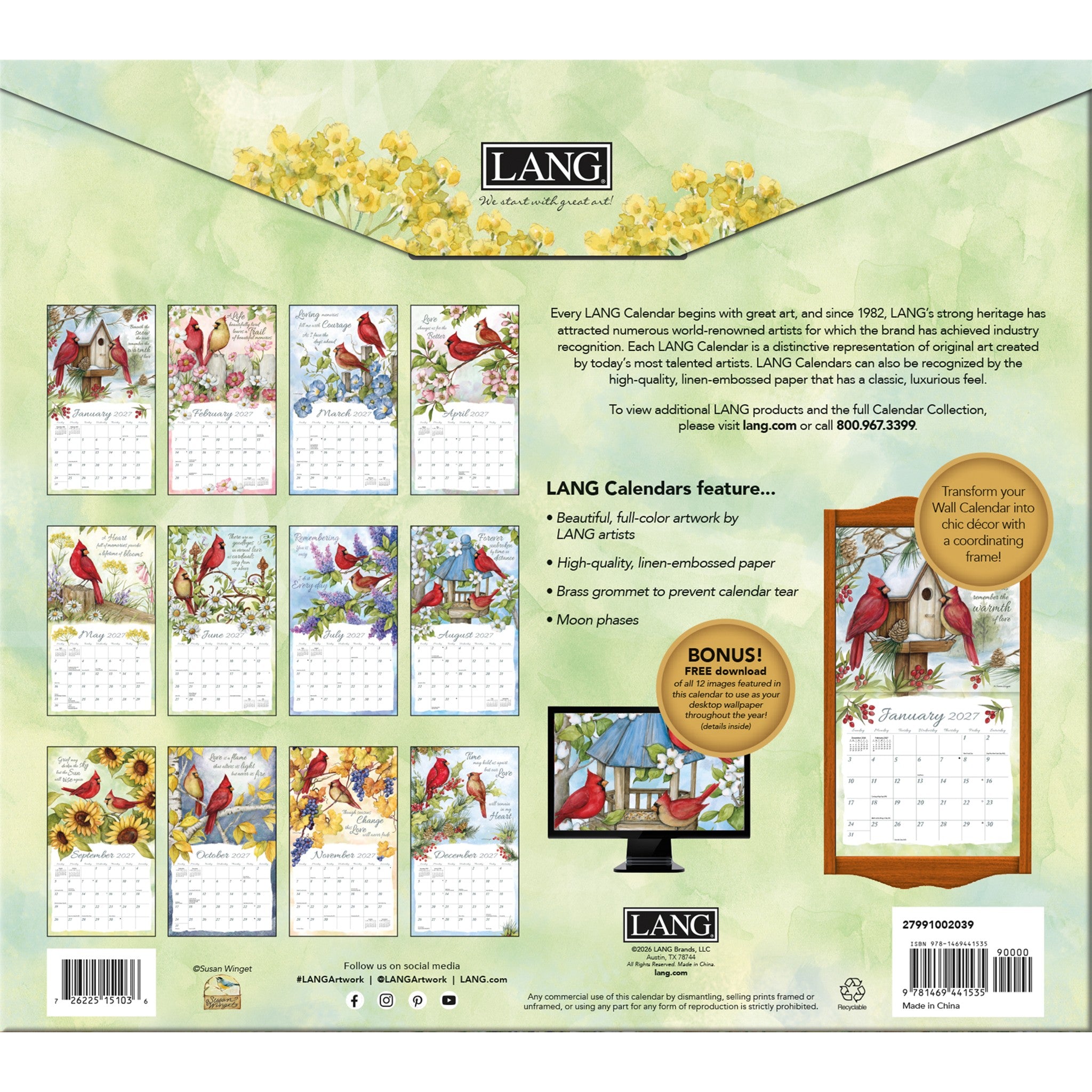 A Year Of Remembrance 2027 Wall Calendar - Online Only