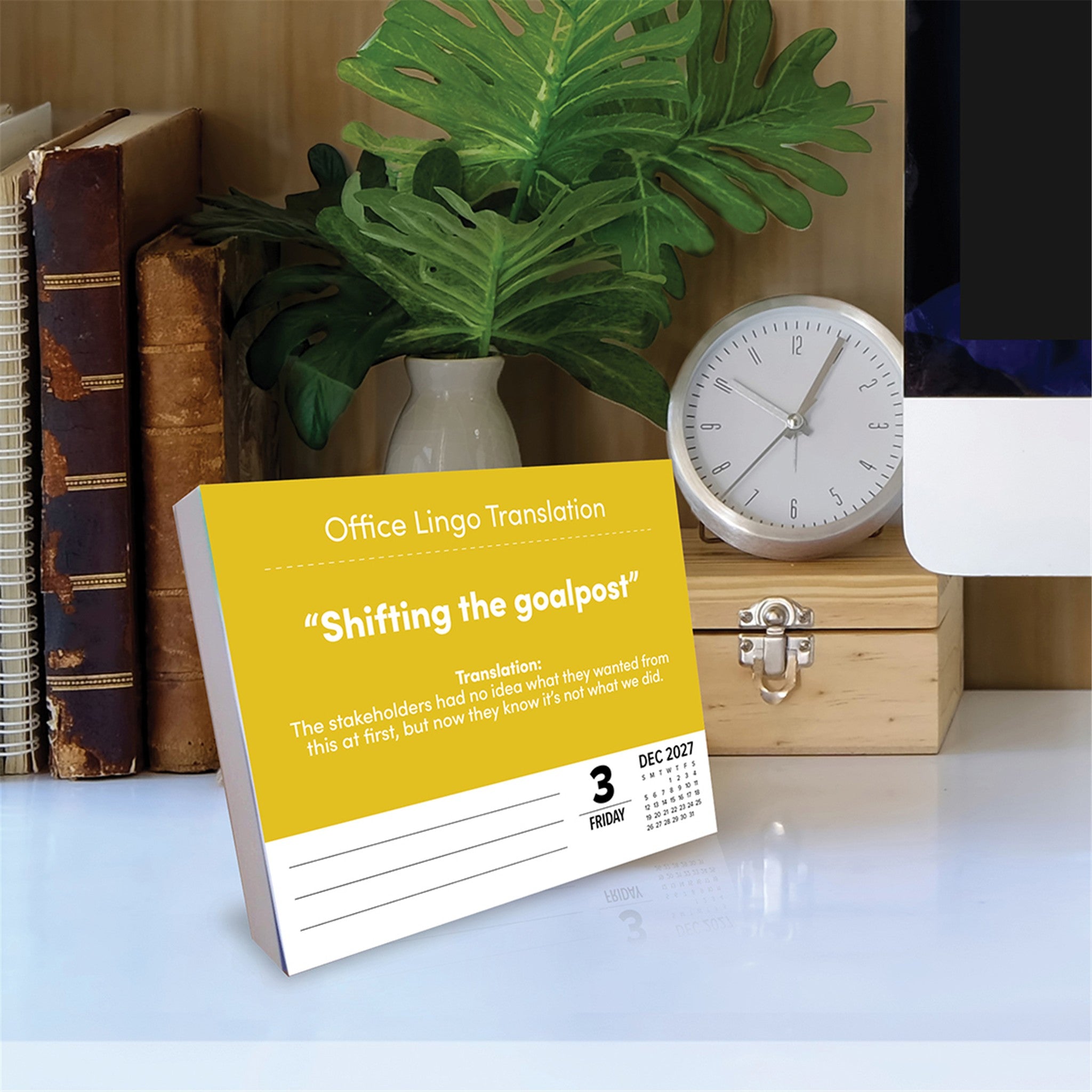 Office Lingo 2027 Box Calendar