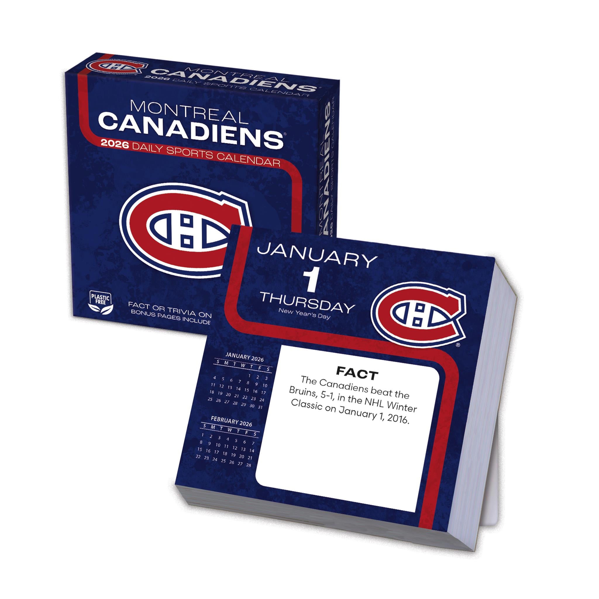NHL Montreal Canadiens 2026 Box Calendar