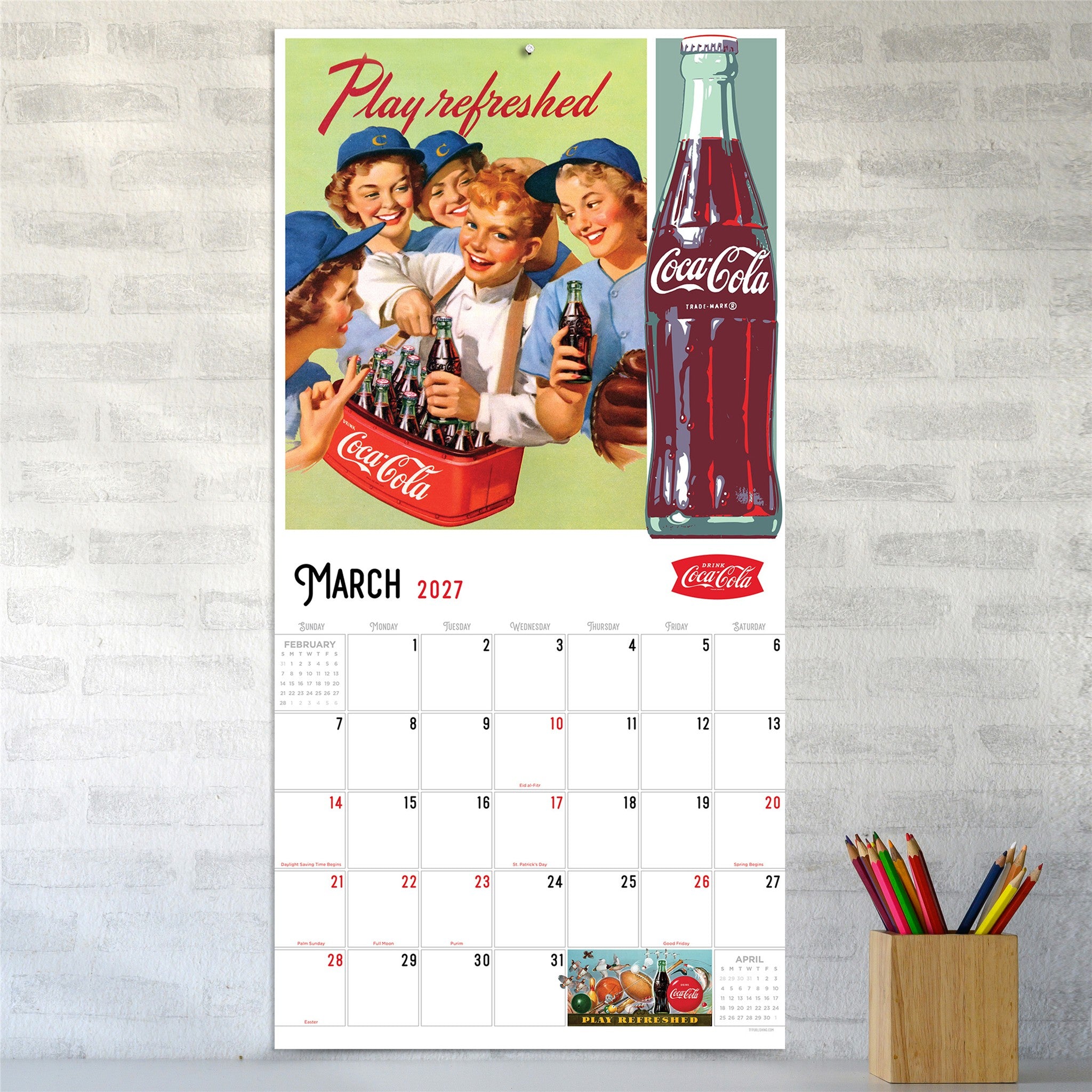 Coke: Vintage Nostalgia 2027 Wall Calendar - Online Only