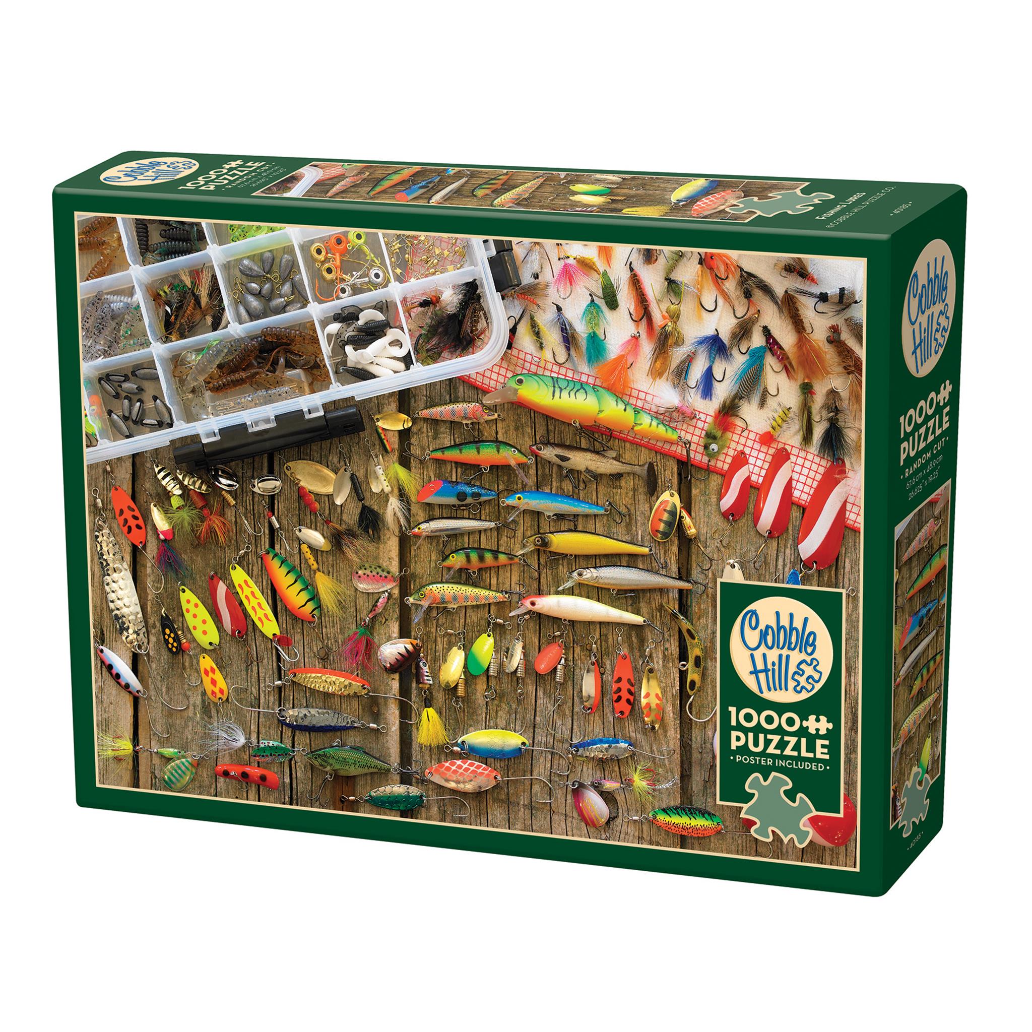 Leurres de pêche, puzzle de 1000 pièces, Cobble Hill