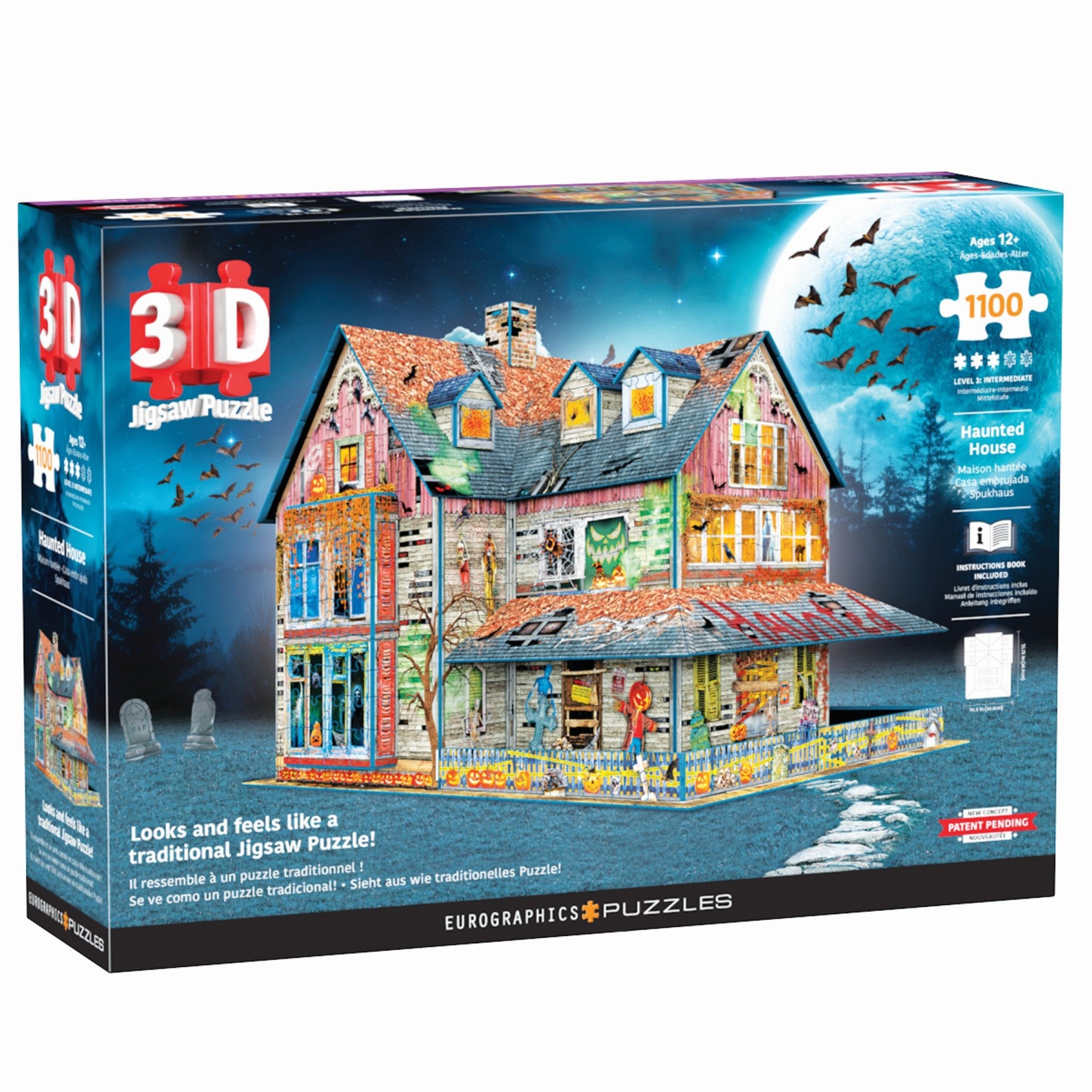Puzzle 3D Maison Hantée 1100 Pièces
