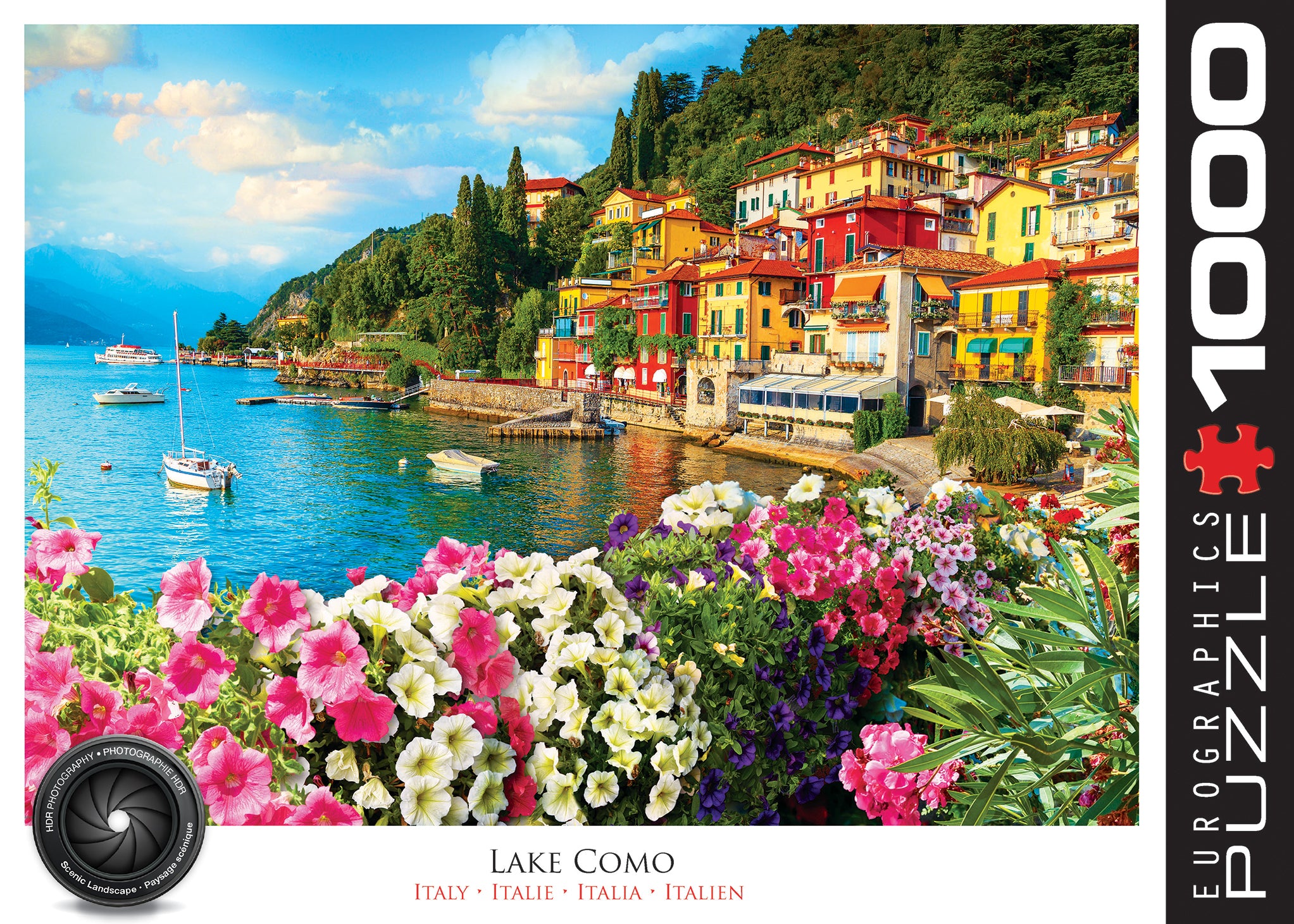 Puzzle de 1000 pièces du lac de Côme, Italie