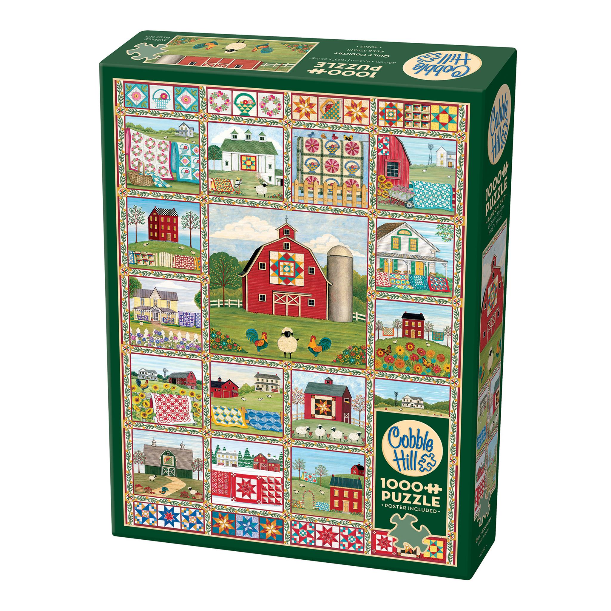 Puzzle de 1000 pièces Quilt Country Cobble Hill
