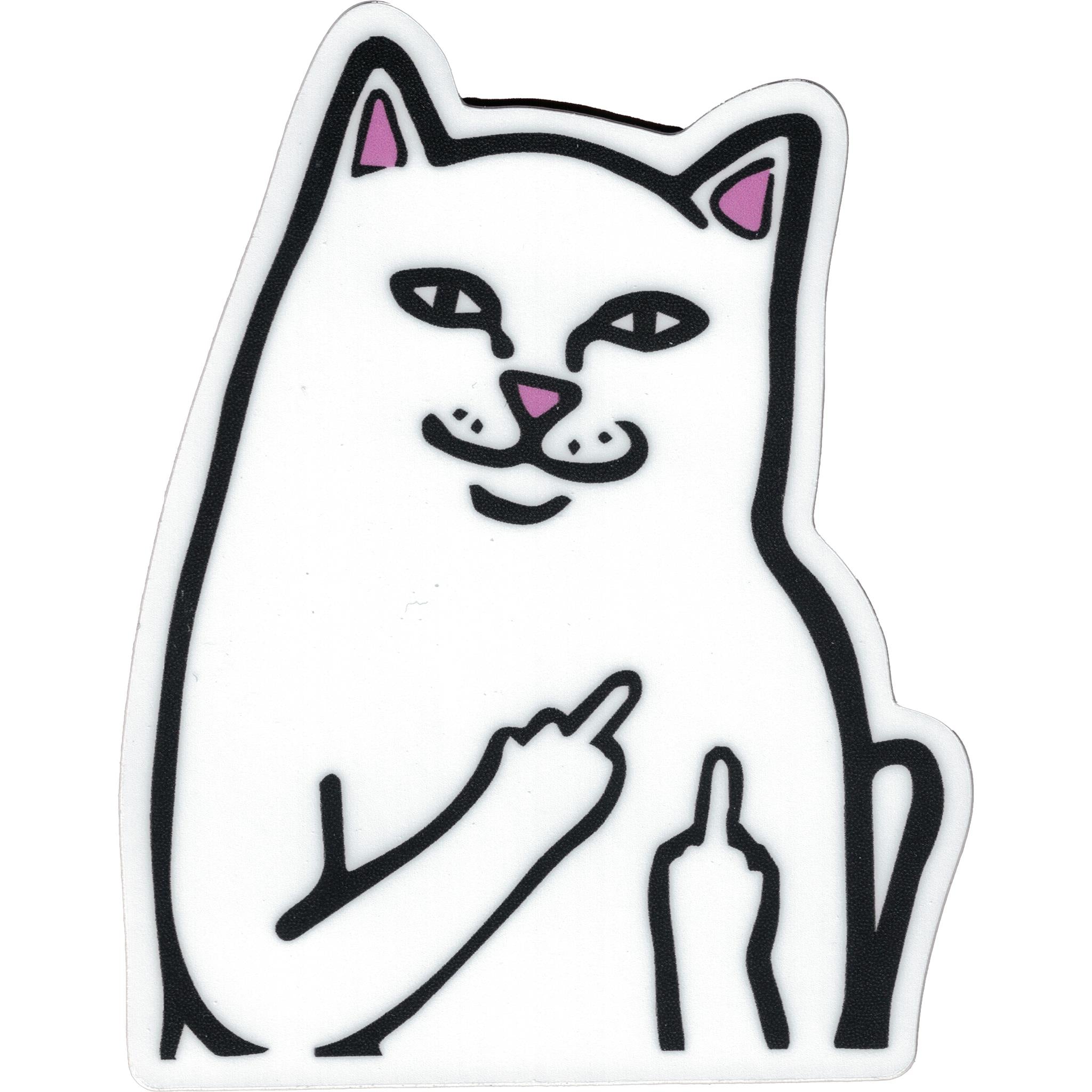 Autocollant vinyle chat Rip N Dip