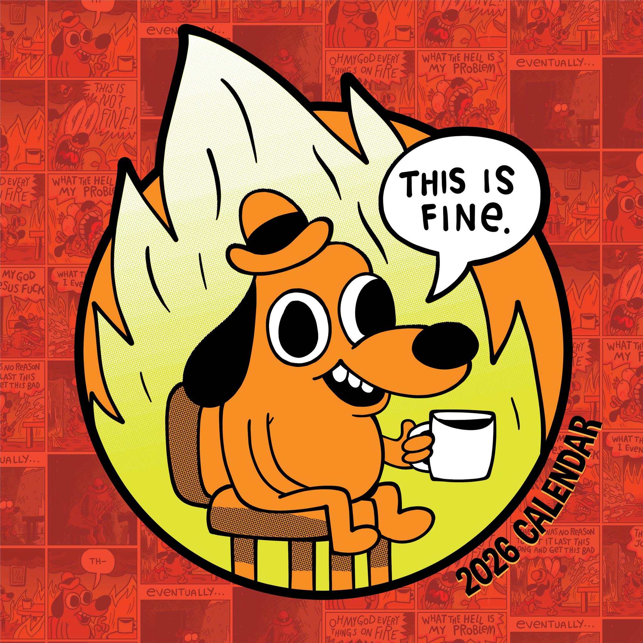 Calendrier mural This is Fine 2026