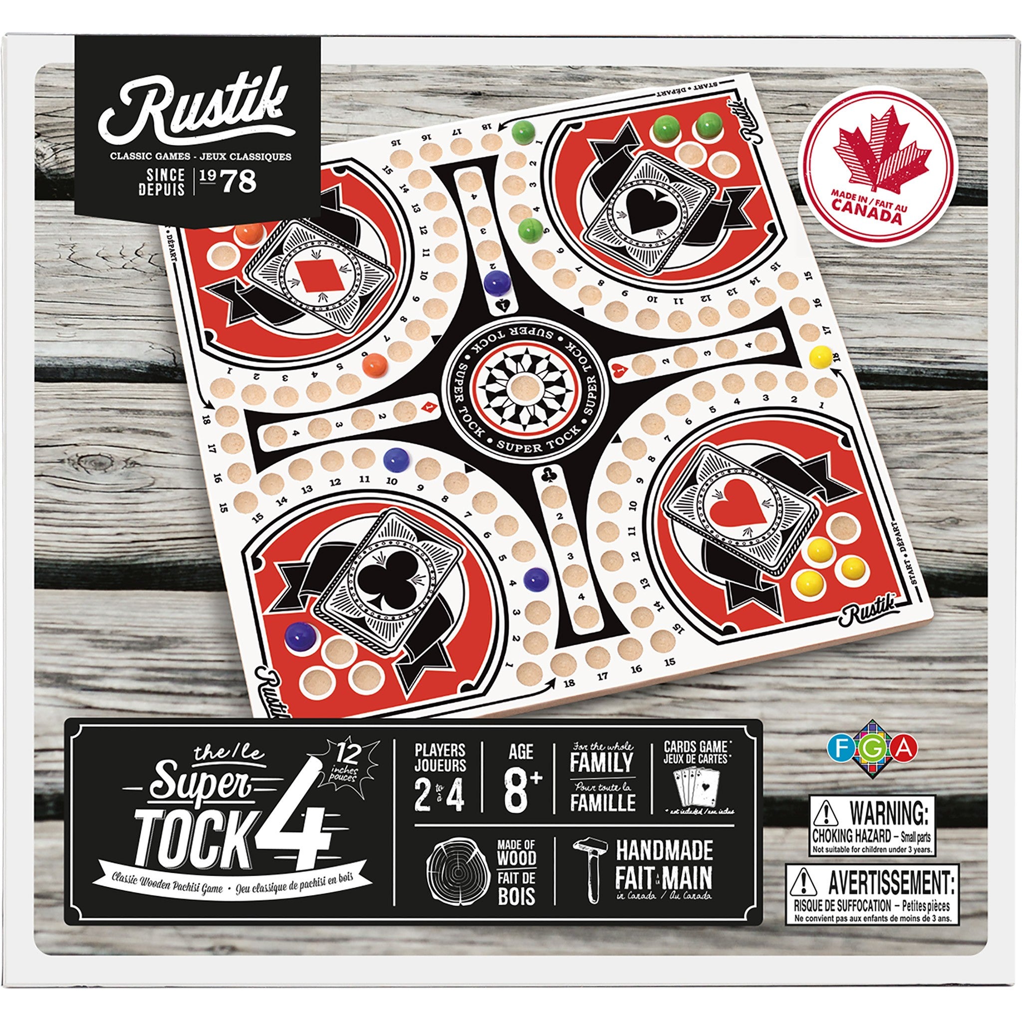 Tock & Pachisi 4-Player Game
