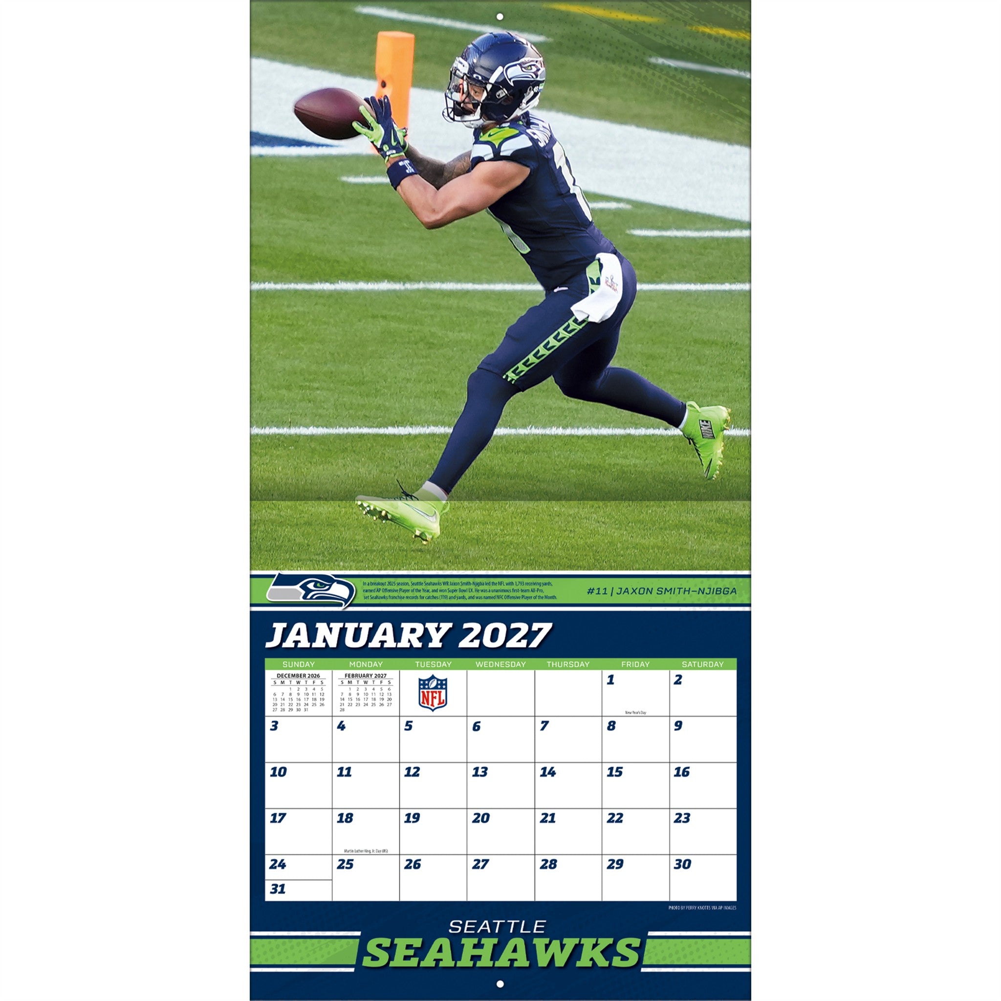 NFL Elite 2027 Wall Calendar