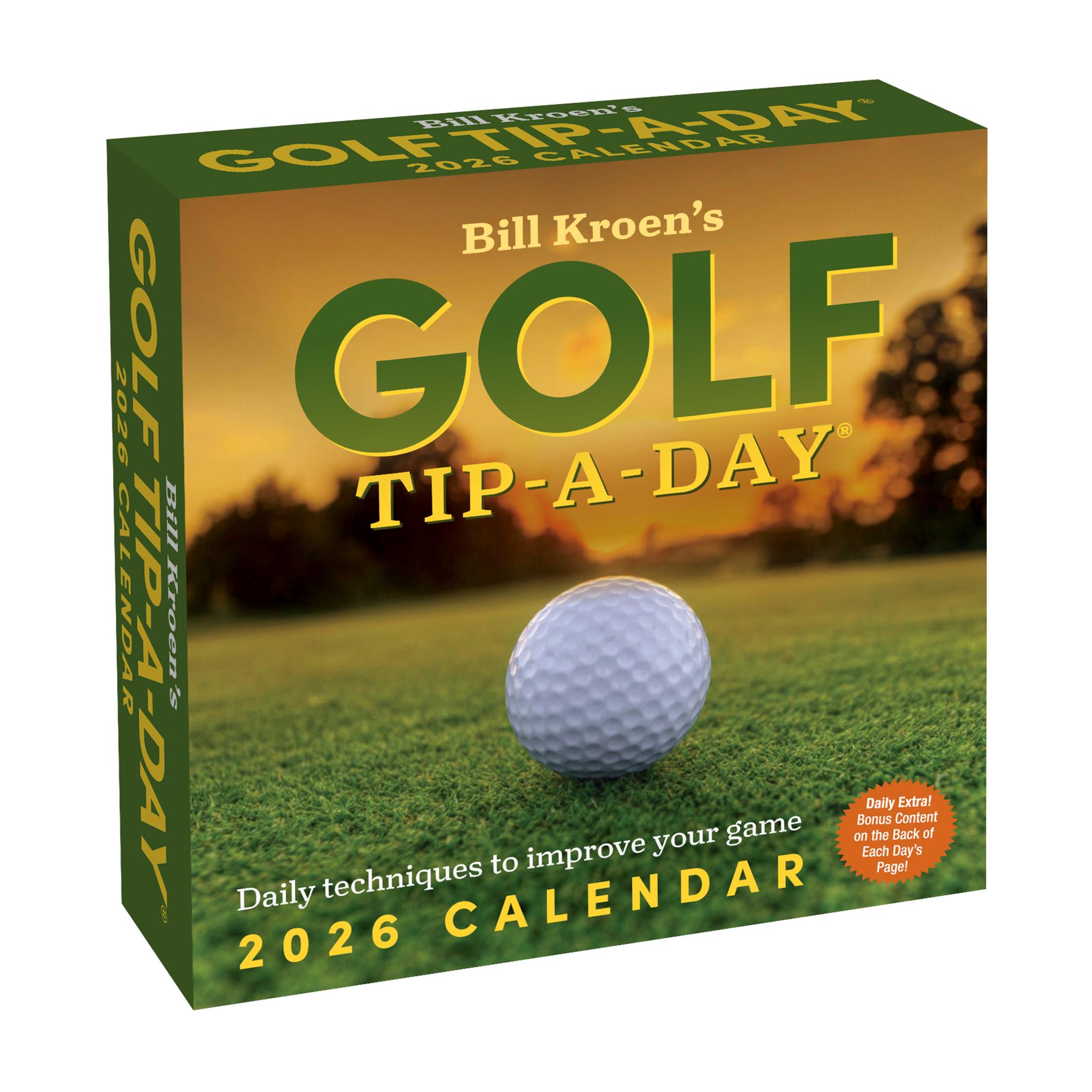 Bill Kroen's Golf Tip-A-Day 2026 Box Calendar
