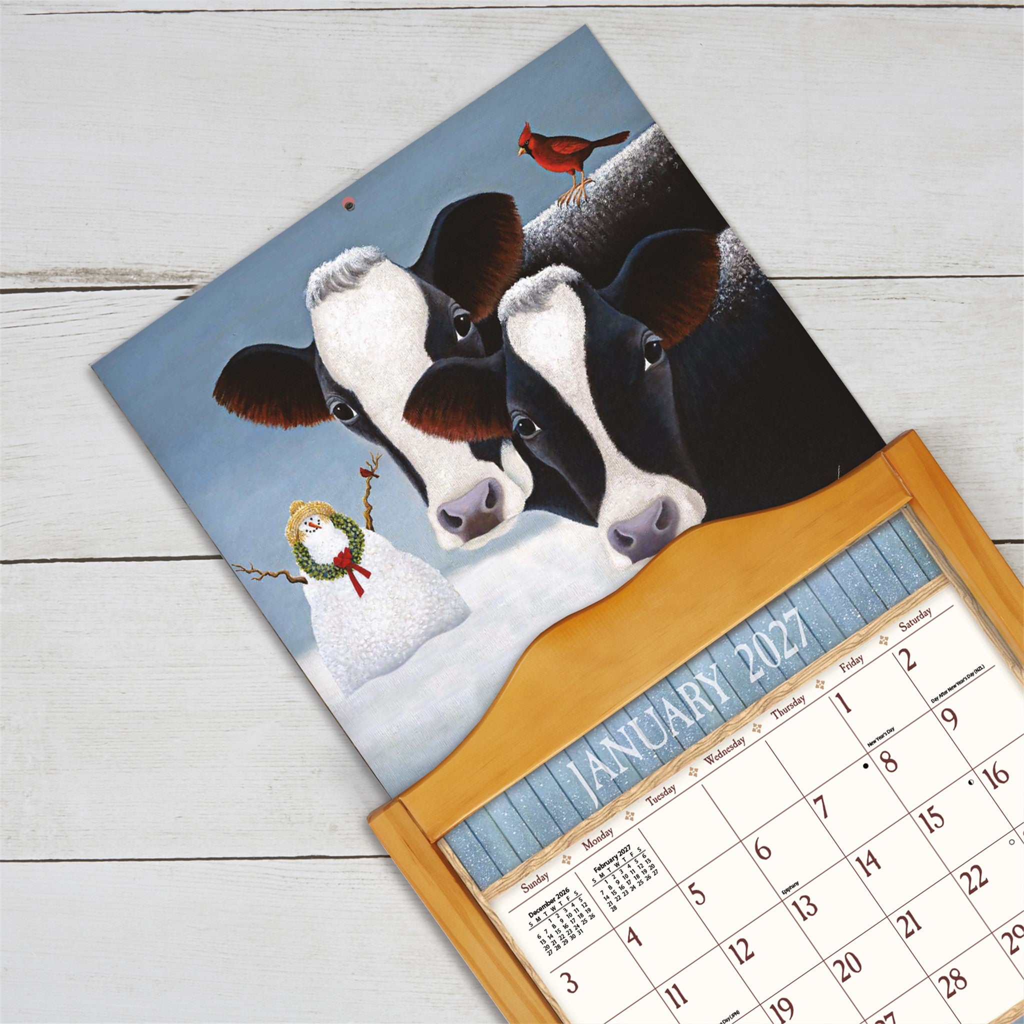 Cows Cows Cows Special Edition with Print 2027 Wall Calendar