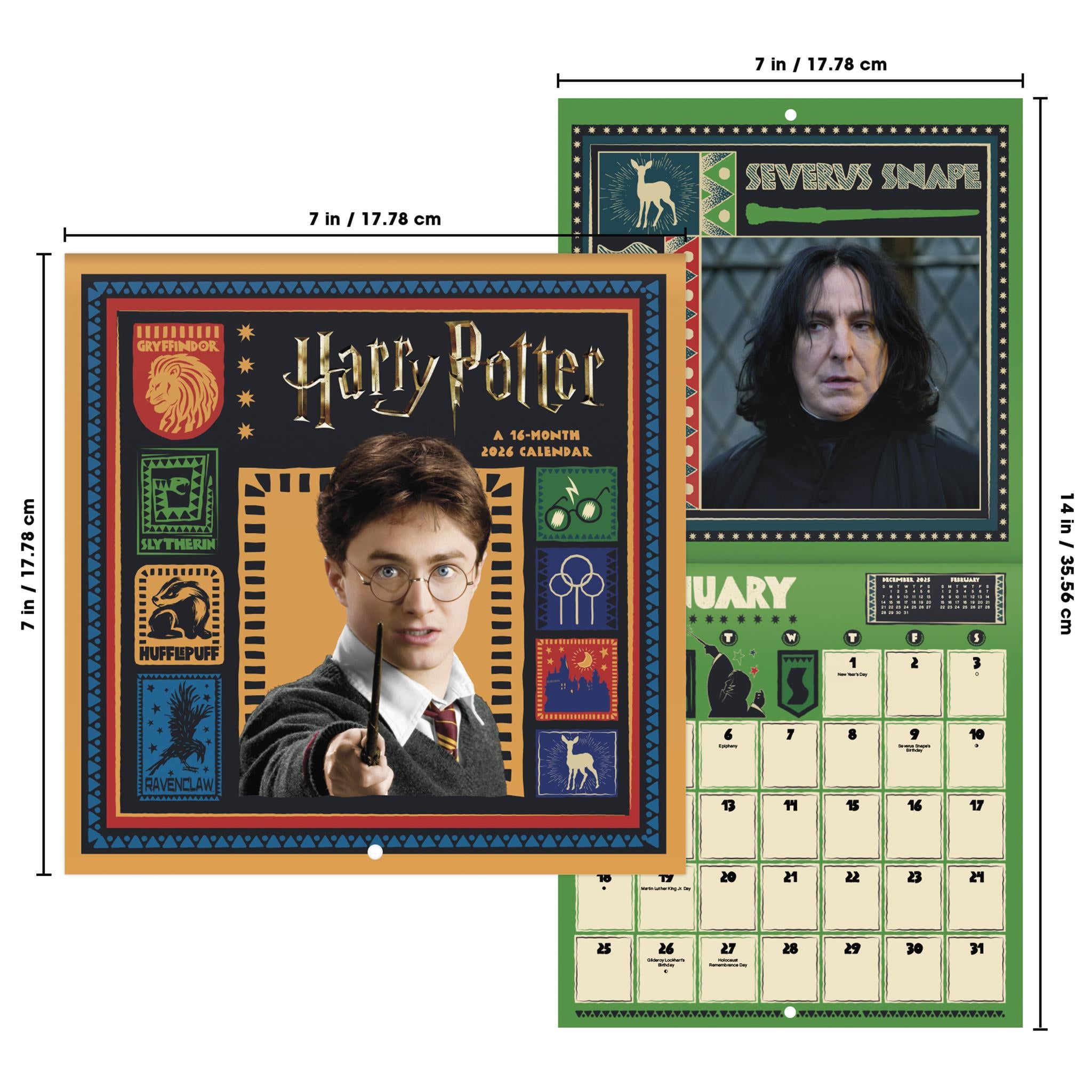 Mini calendrier Harry Potter 2026