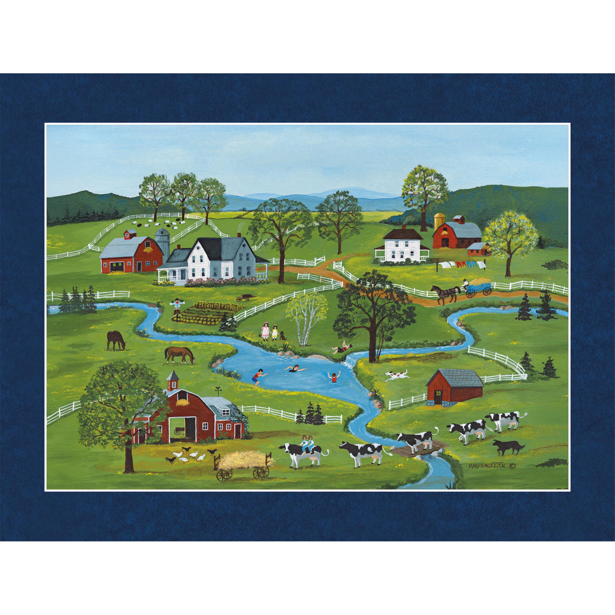 Calendrier mural édition spéciale 2026 de Lang Folk Art avec impression