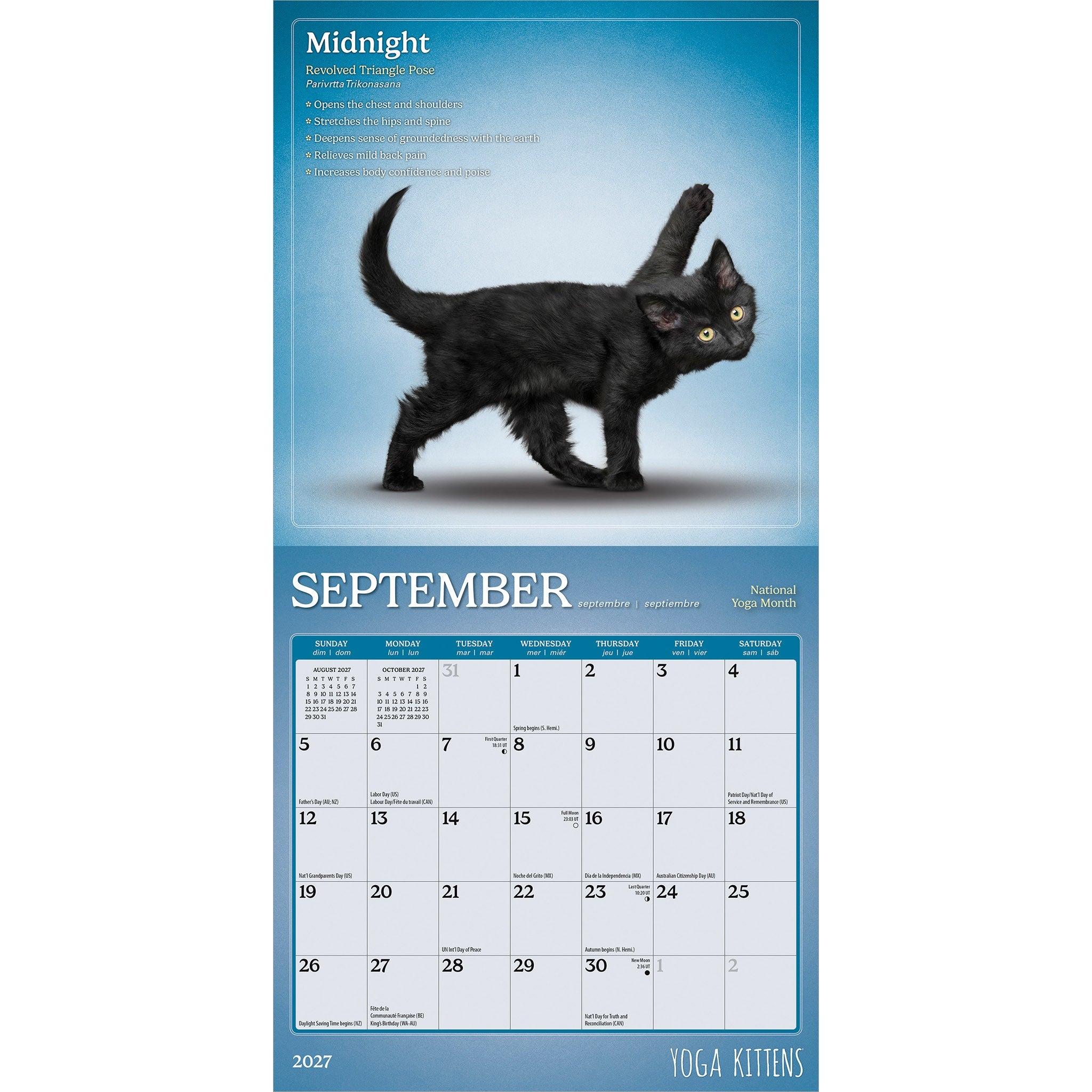 Yoga Kittens 2027 Mini Calendar