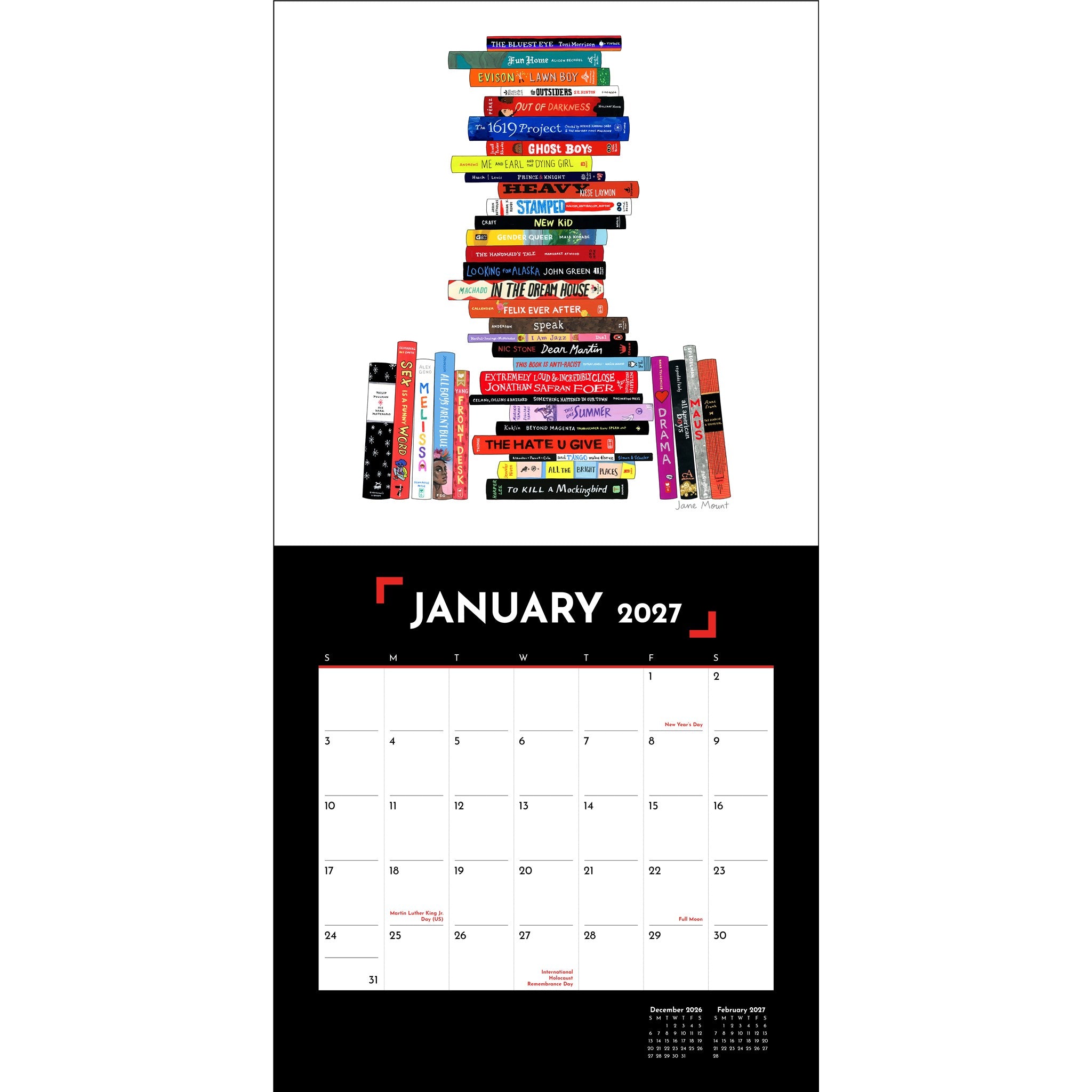 Banned Books 2027 Wall Calendar