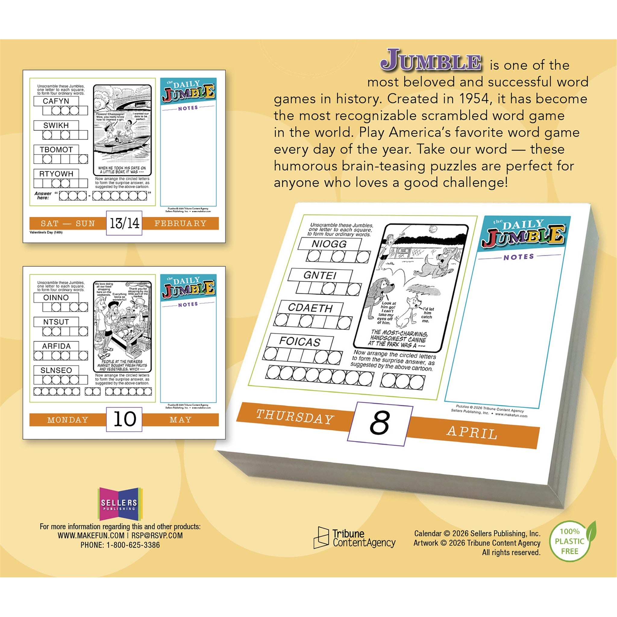 Daily JUMBLE® 2027 Box Calendar