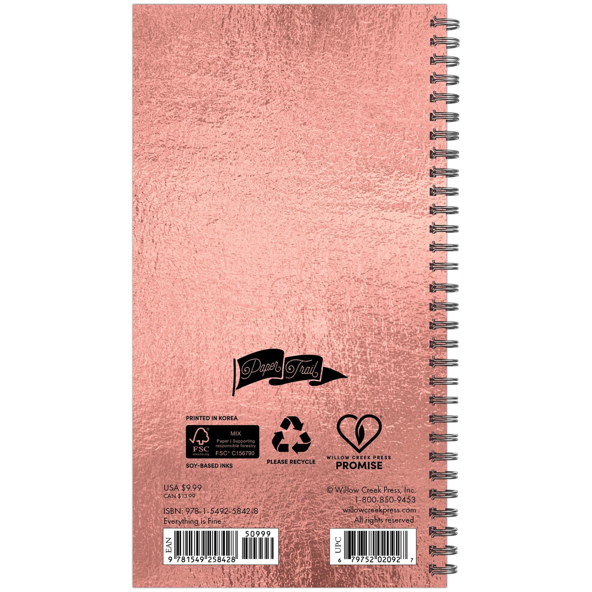 Everything is Fine 2026 Spiral Weekly Planner Calendar
