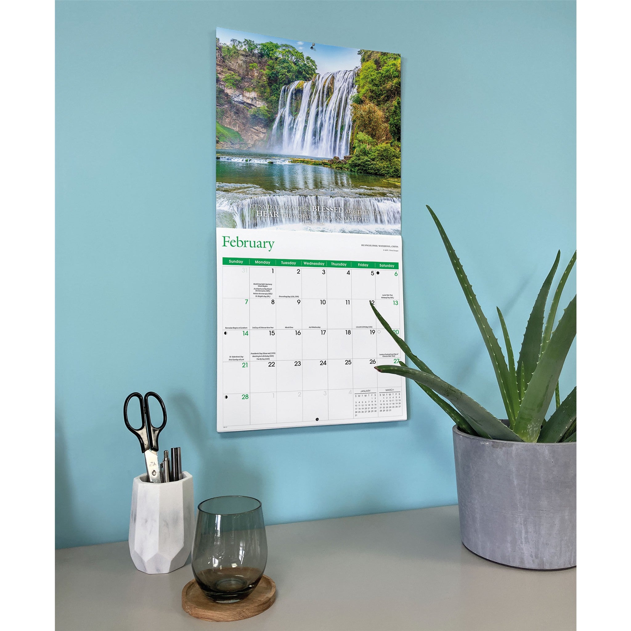 Calendrier mural 2027 : Versets bibliques