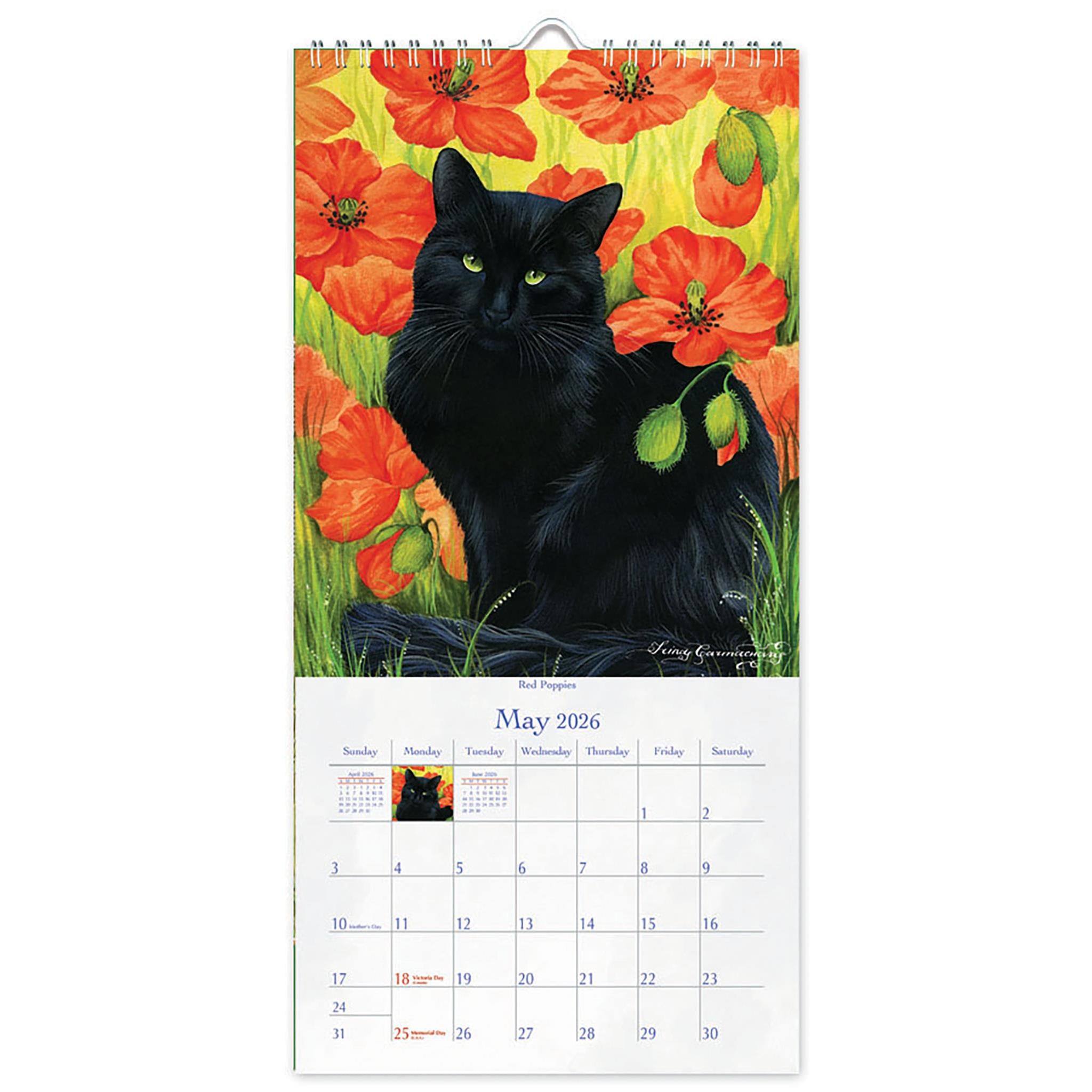 Calendrier mince Cat's Meow 2026 - Disponible uniquement en ligne