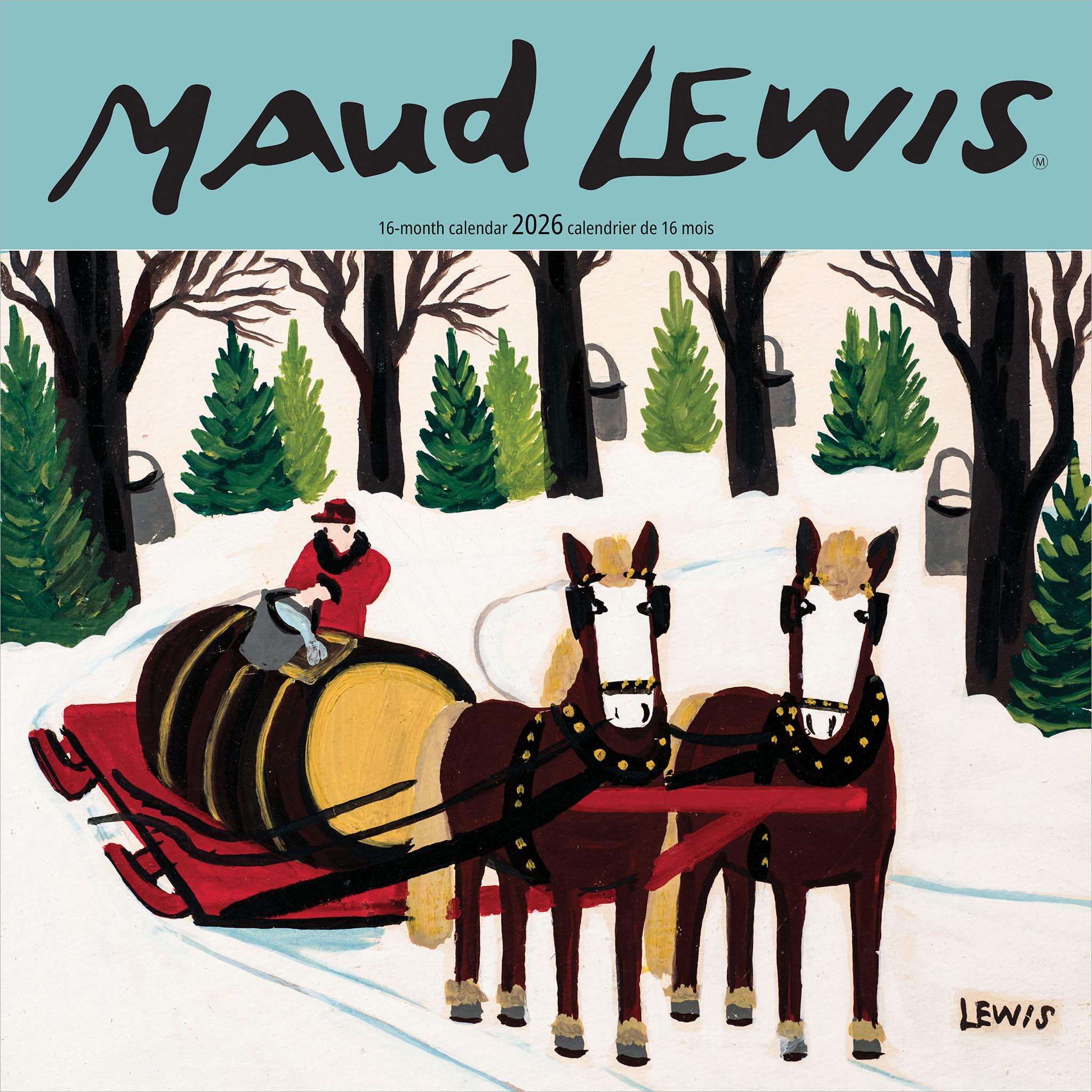 Calendrier mural Maud Lewis 2026