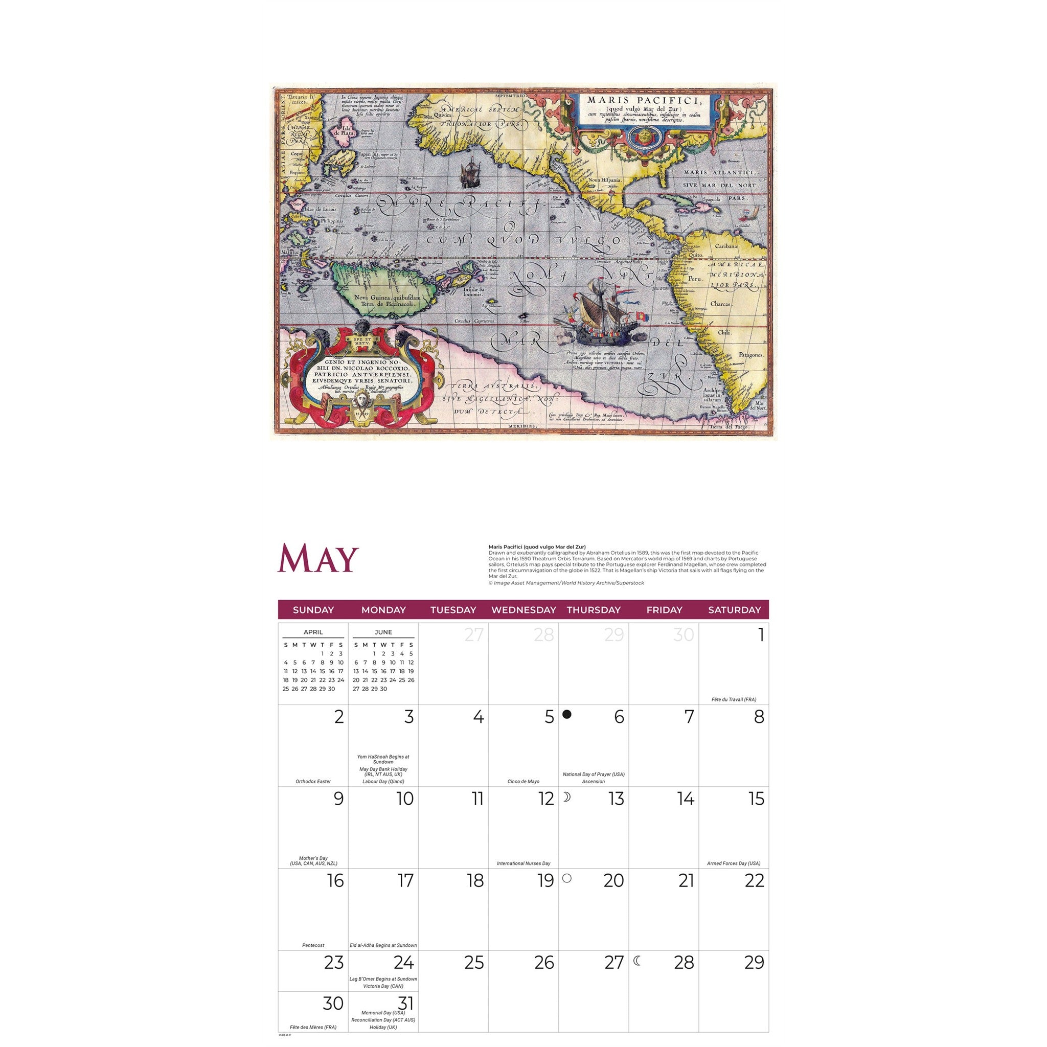 Antique Maps 2027 Wall Calendar