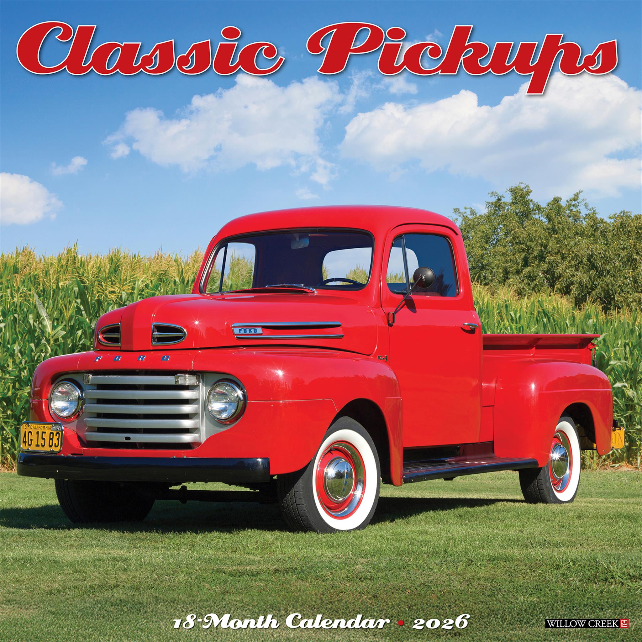 Calendrier mural Classic Pickups 2026 - Disponible uniquement en ligne