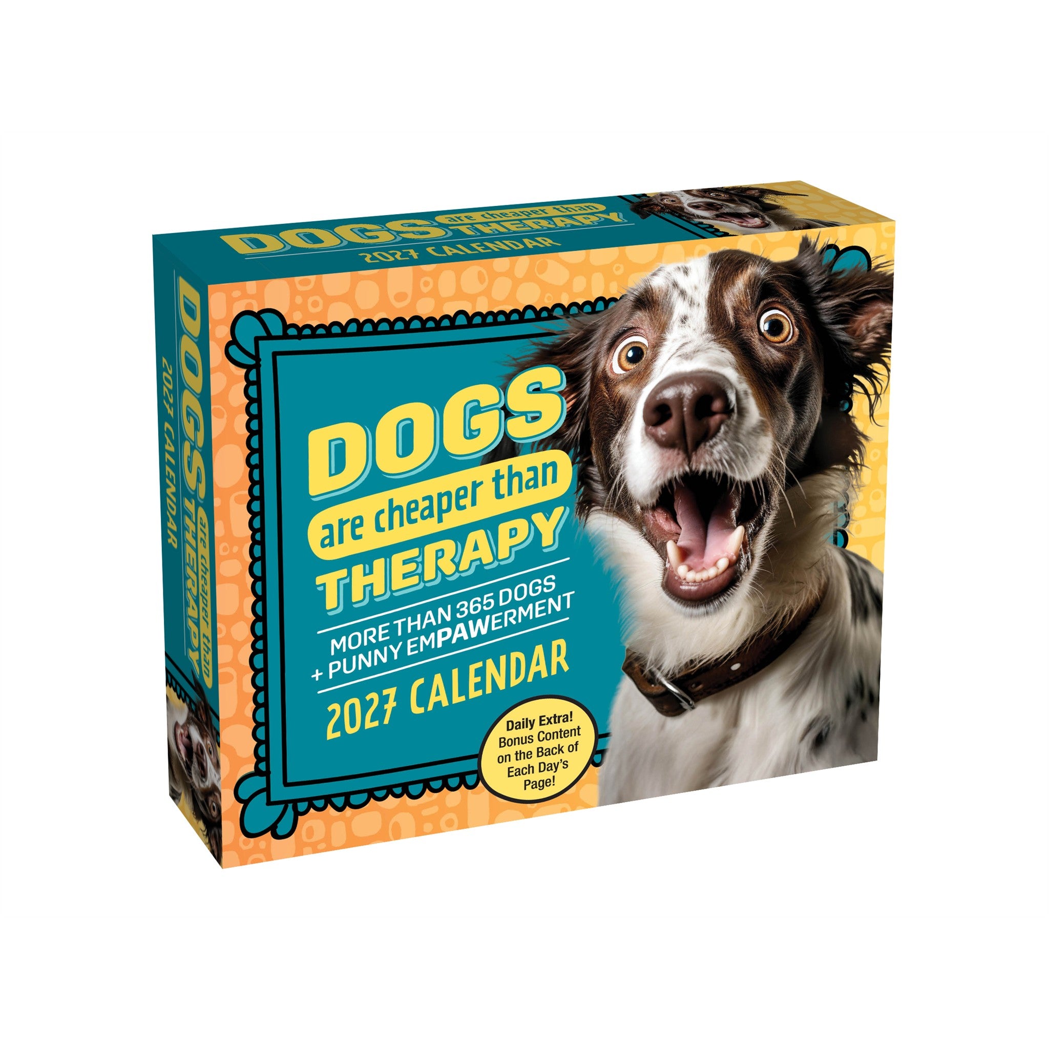 Dogs Are Cheaper Than Therapy 2027 Box Calendar