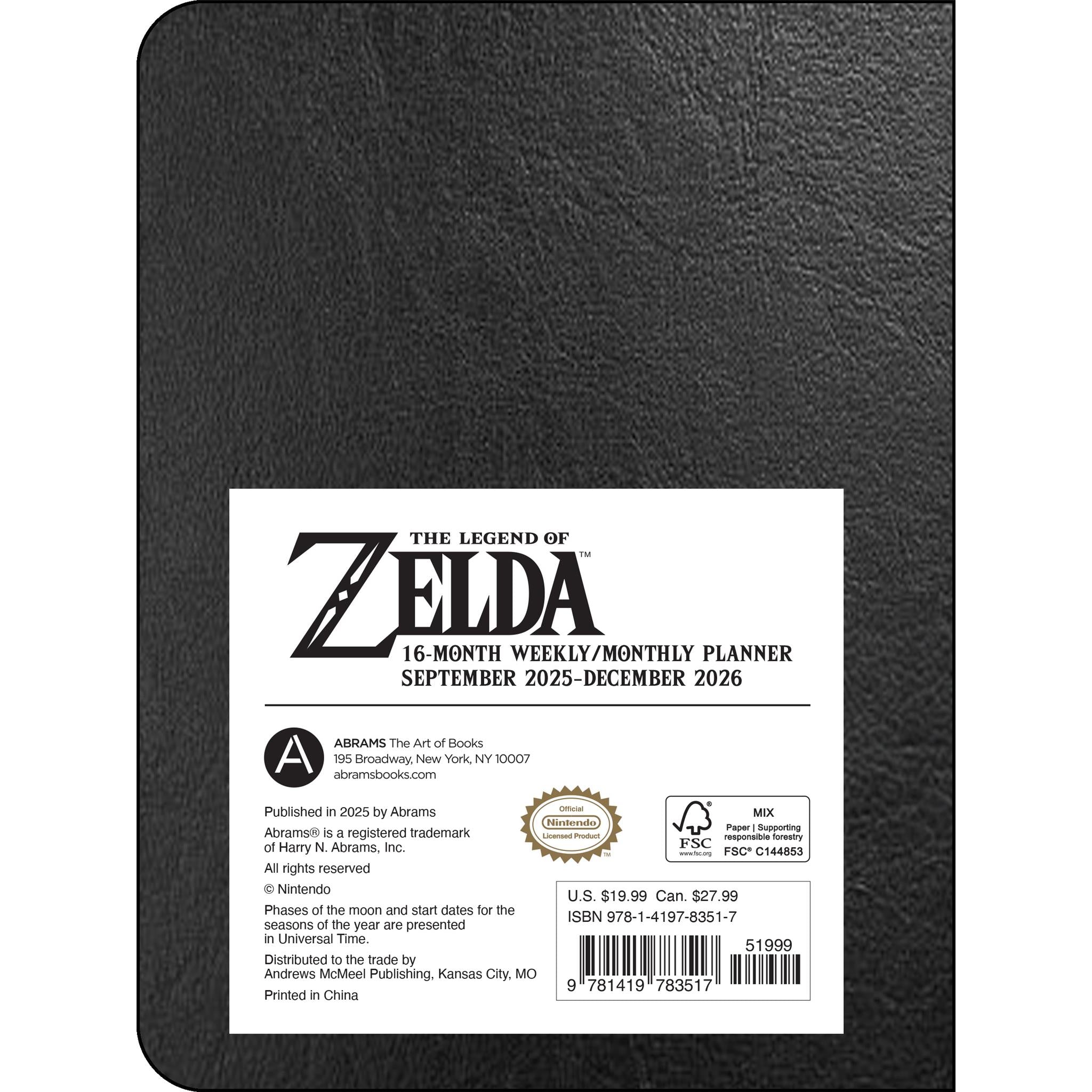 Calendrier des fiançailles Legend of Zelda 2025-2026 - Disponible uniquement en ligne