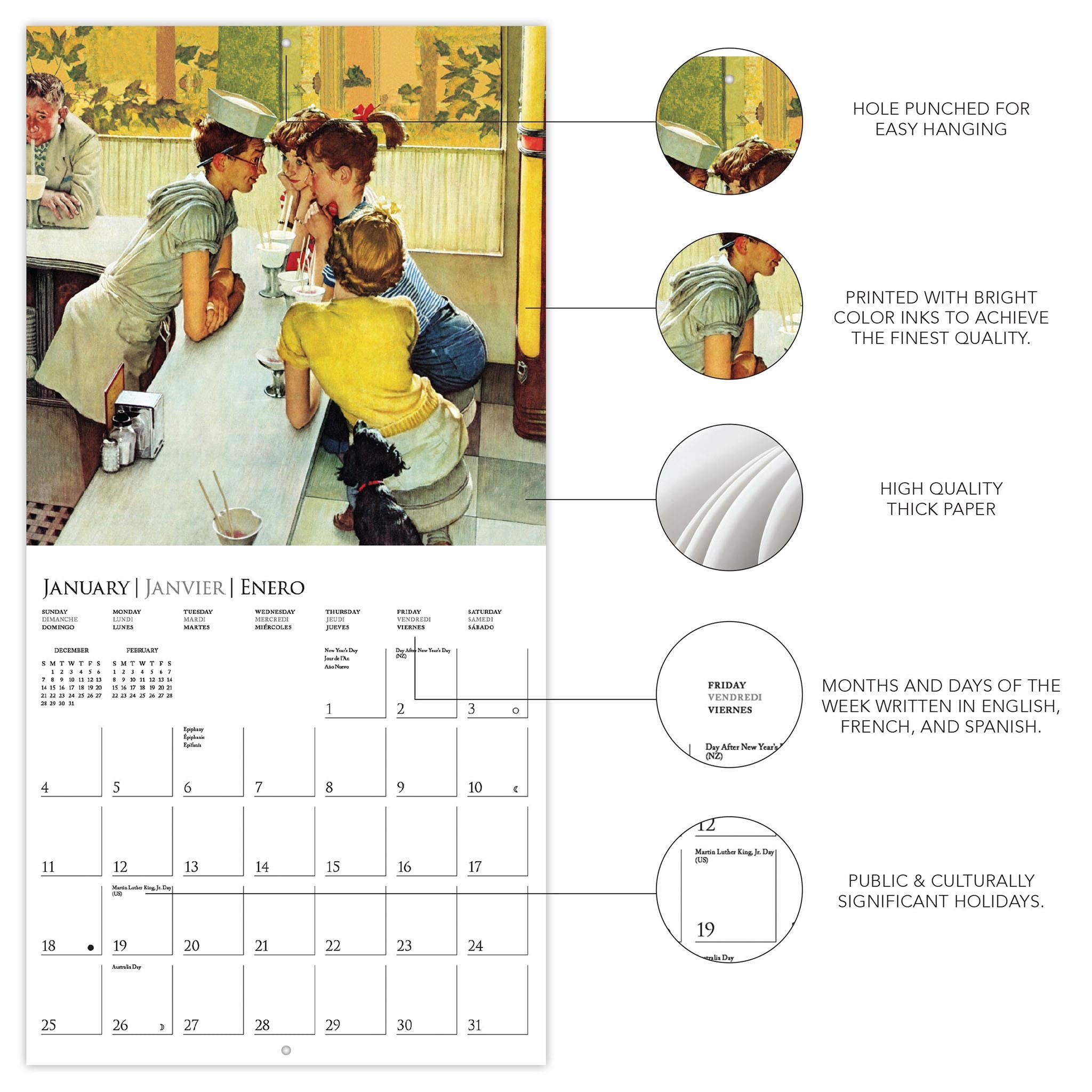 Saturday Evening Post 2026 Wall Calendar