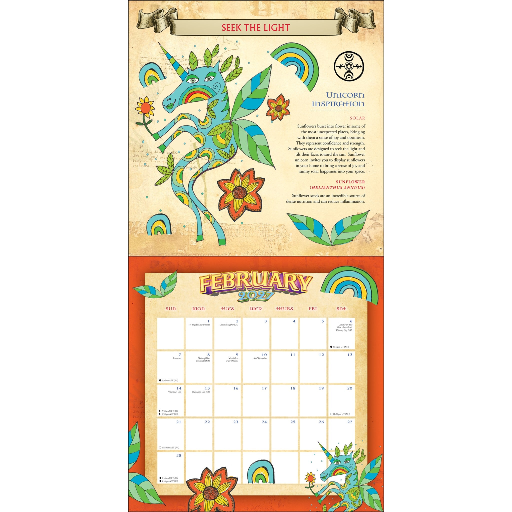 Be an Enchanted Unicorn 2027 Wall Calendar