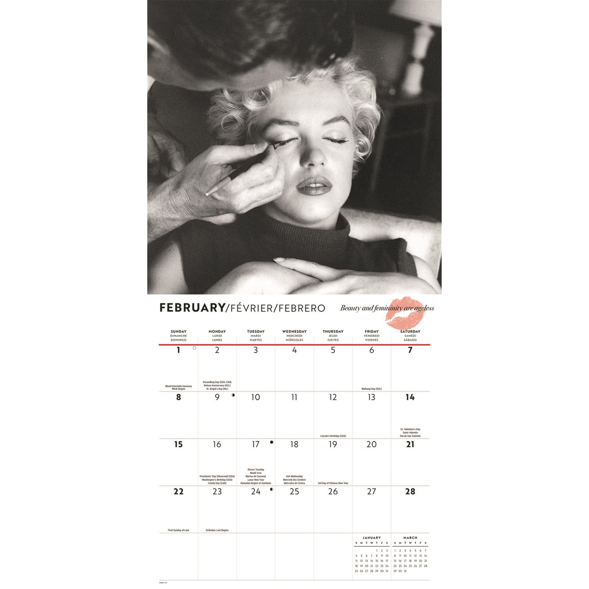 Marilyn Monroe 2026 Wall Calendar