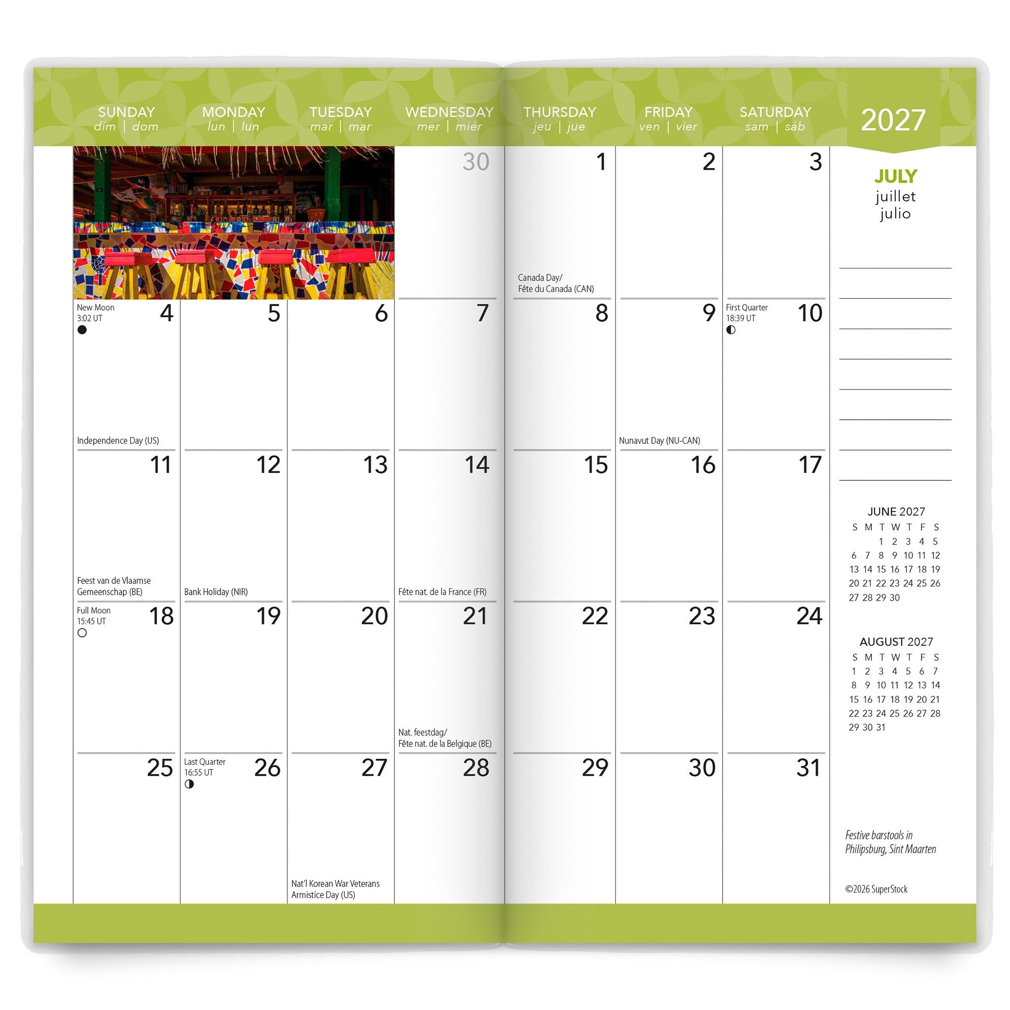 Tropical Islands 2027-2028 2-Year Pocket Planner
