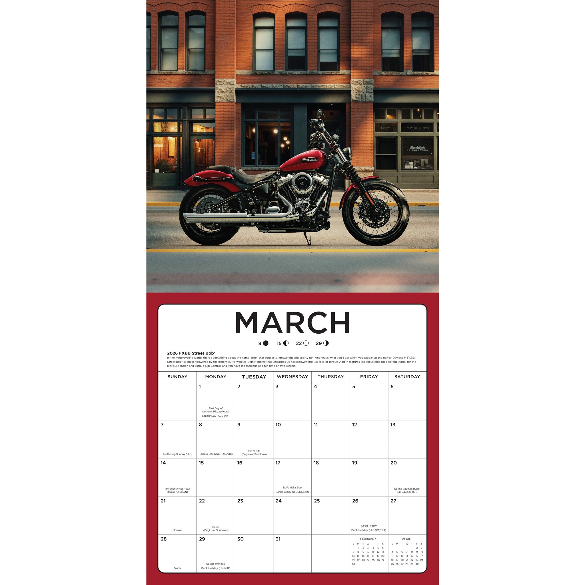 Harley Davidson 2027 Wall Calendar