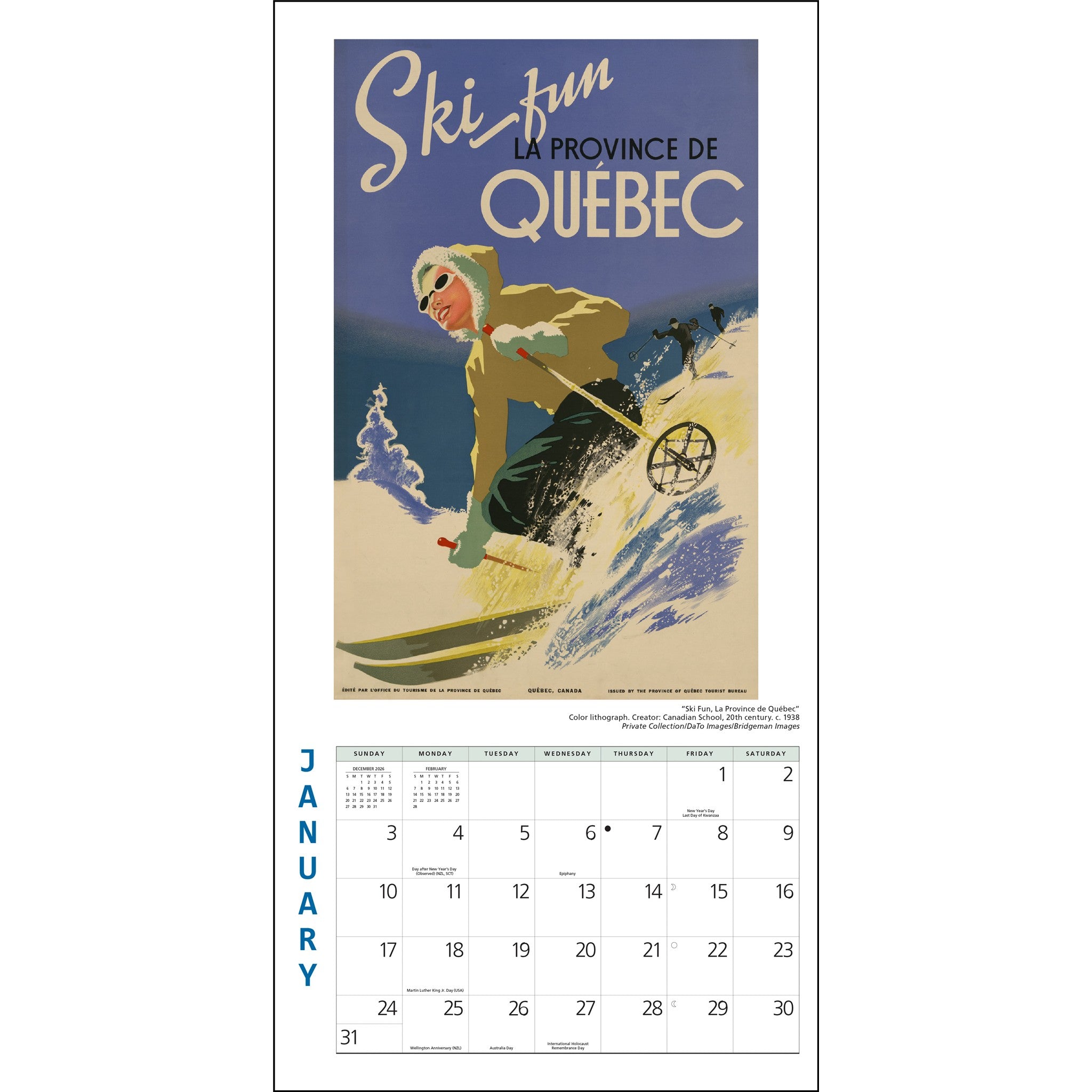 Mini-calendrier Voyage autour du monde 2027