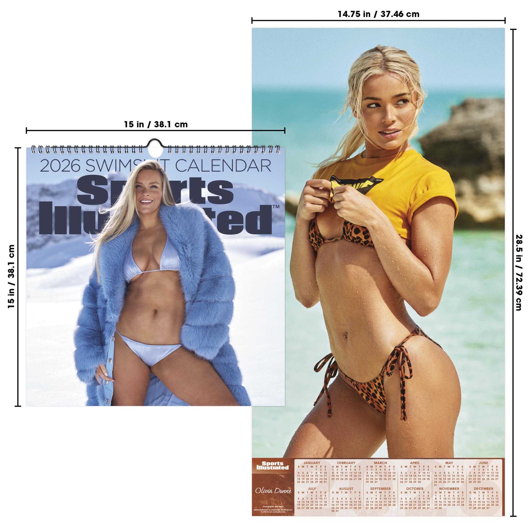 Calendrier mural Sports Illustrated Swimsuit Deluxe 2026 - Disponible uniquement en ligne
