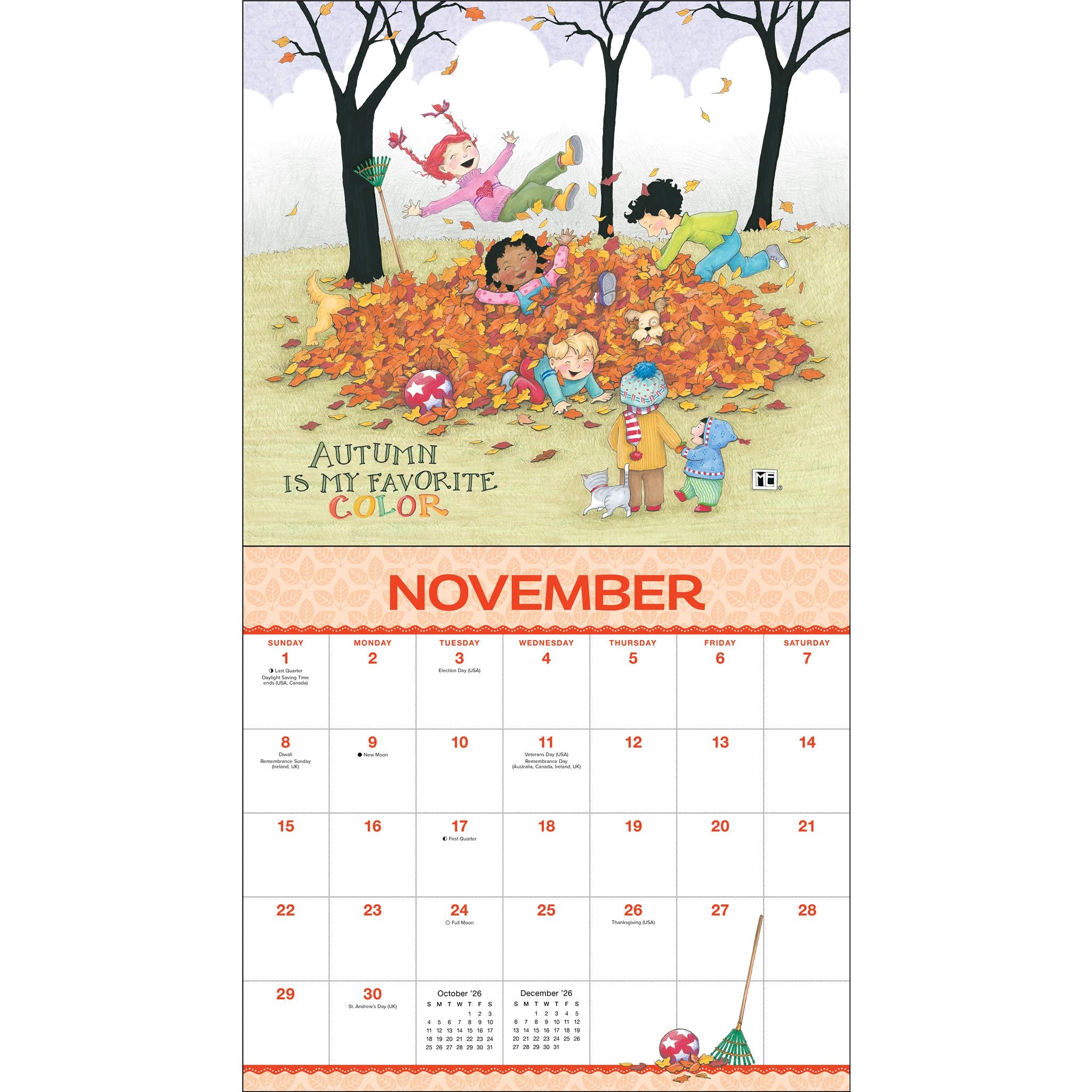 Mary Engelbreits Friendship Is A Sheltering Tree Deluxe 2026 Wall Calendar