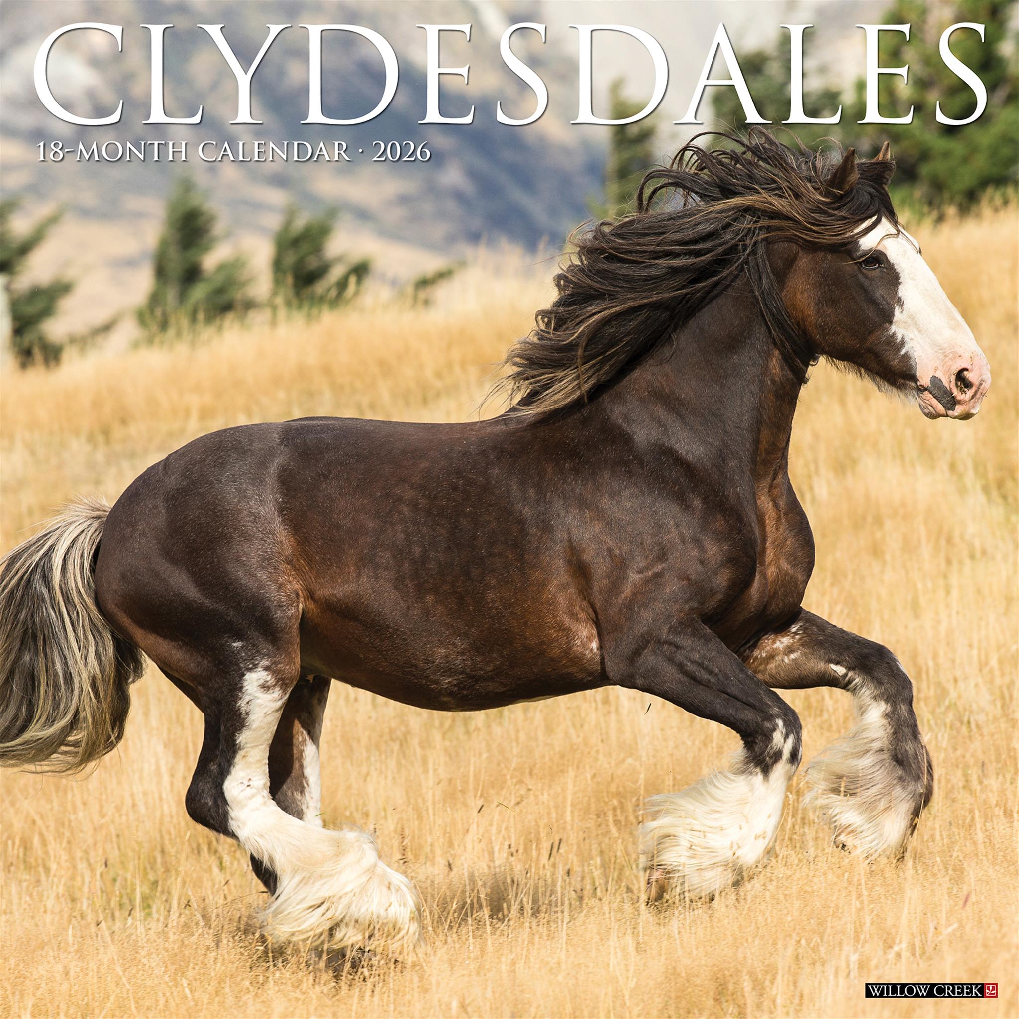 Calendrier mural Clydesdales 2026
