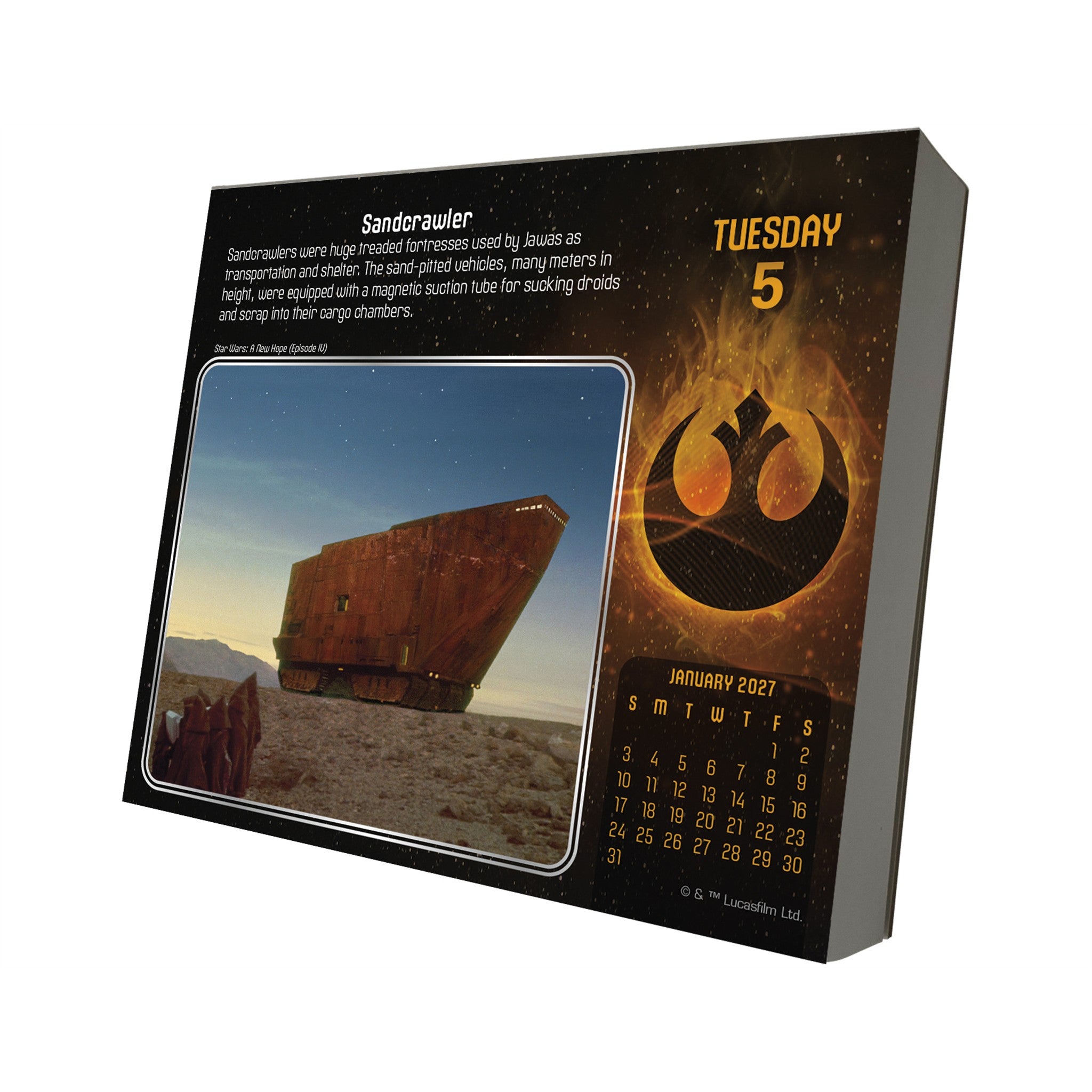 Calendrier perpétuel Star Wars 2027