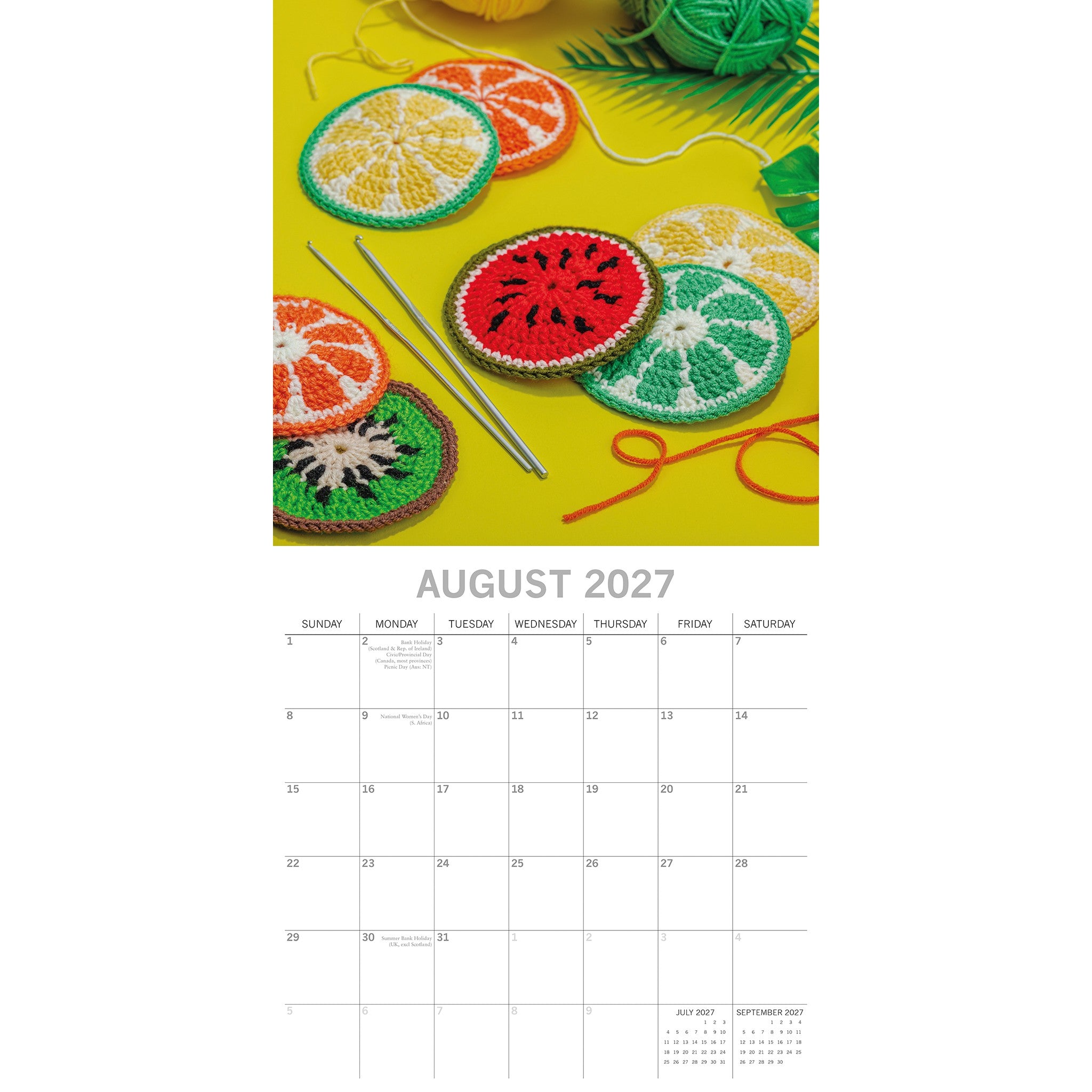 Crochet 2027 Wall Calendar