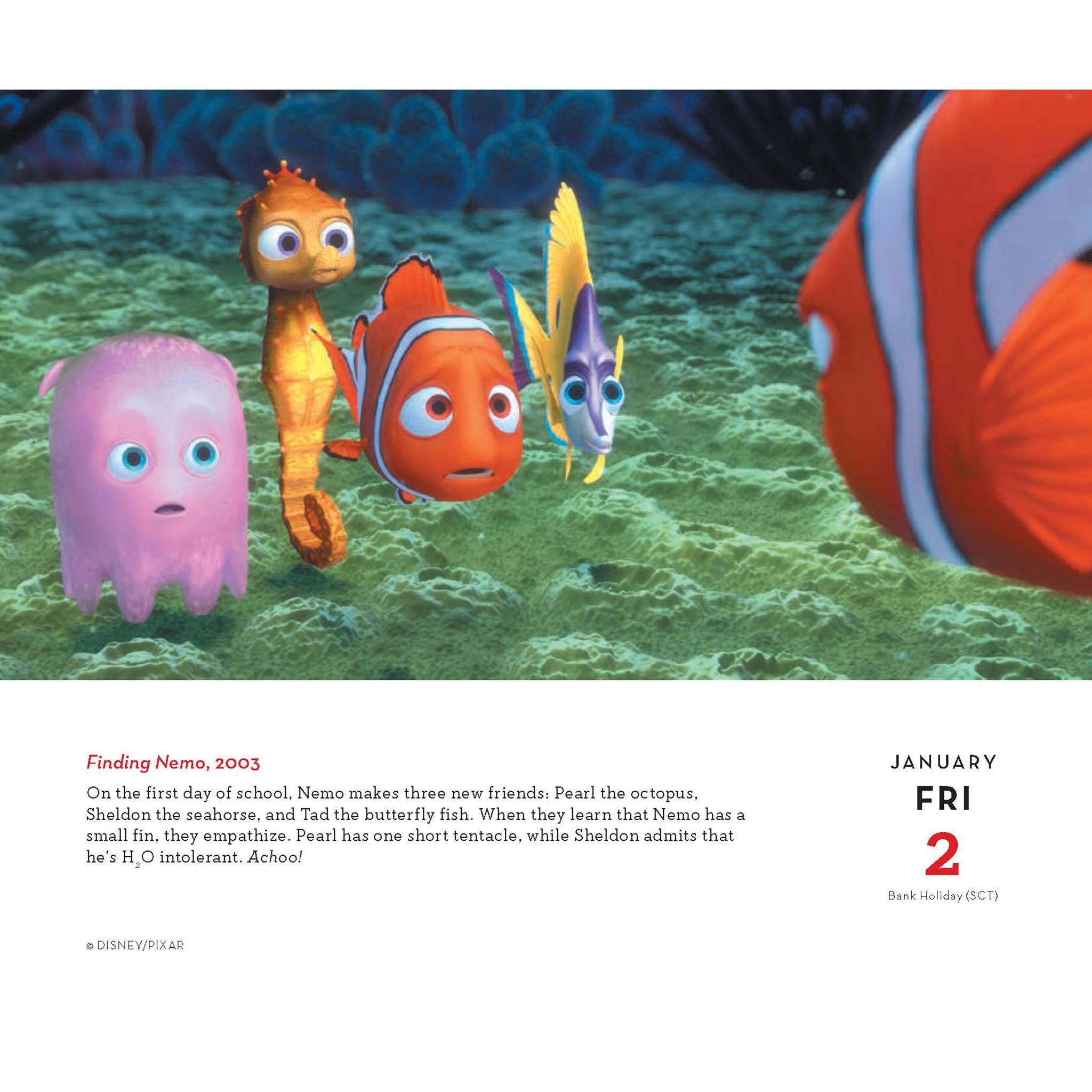 Calendrier Disney Une année d'animation 2026